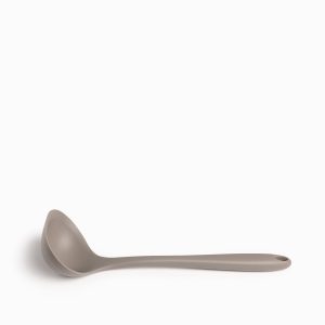 Cucharon sopa silicona gris