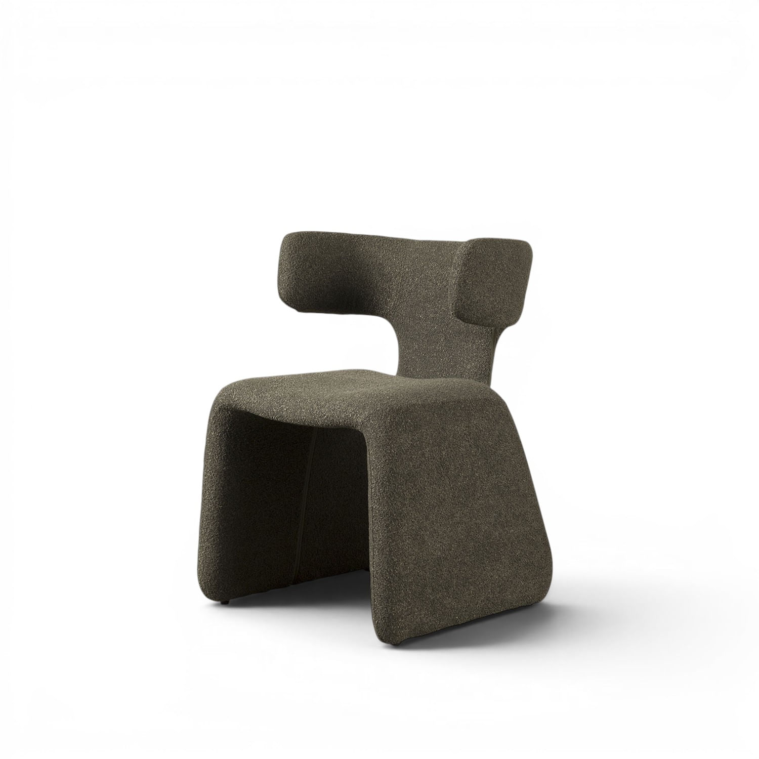 Silla de comedor Evi verde 76x56x54