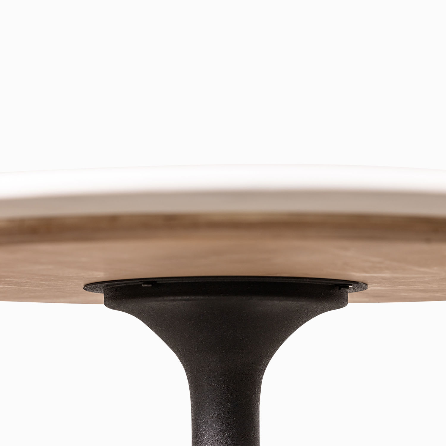 Mesa comedor redonda tipo mármol 76x122x122 - Imagen 5