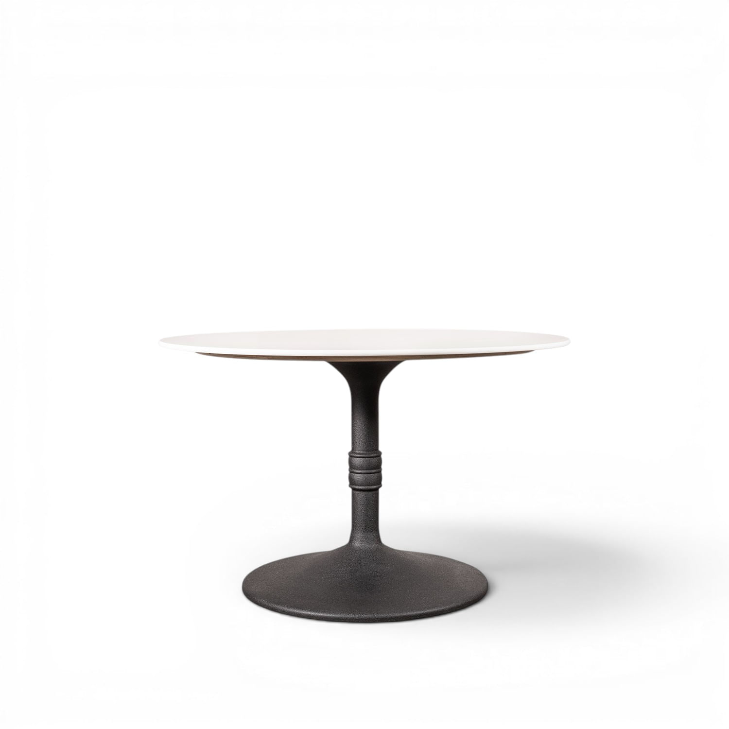 Mesa comedor redonda tipo mármol 76x122x122 - Imagen 2