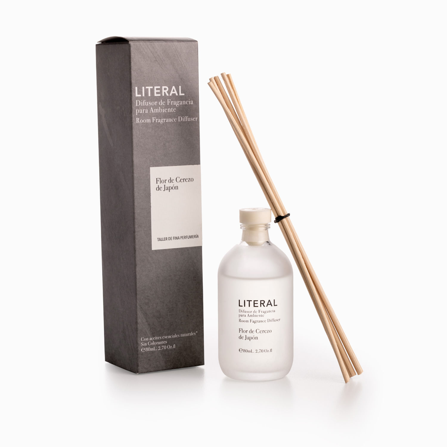 Difusor de fragancia ambientes flor cerezo Japón literal x80 ml - Imagen 2