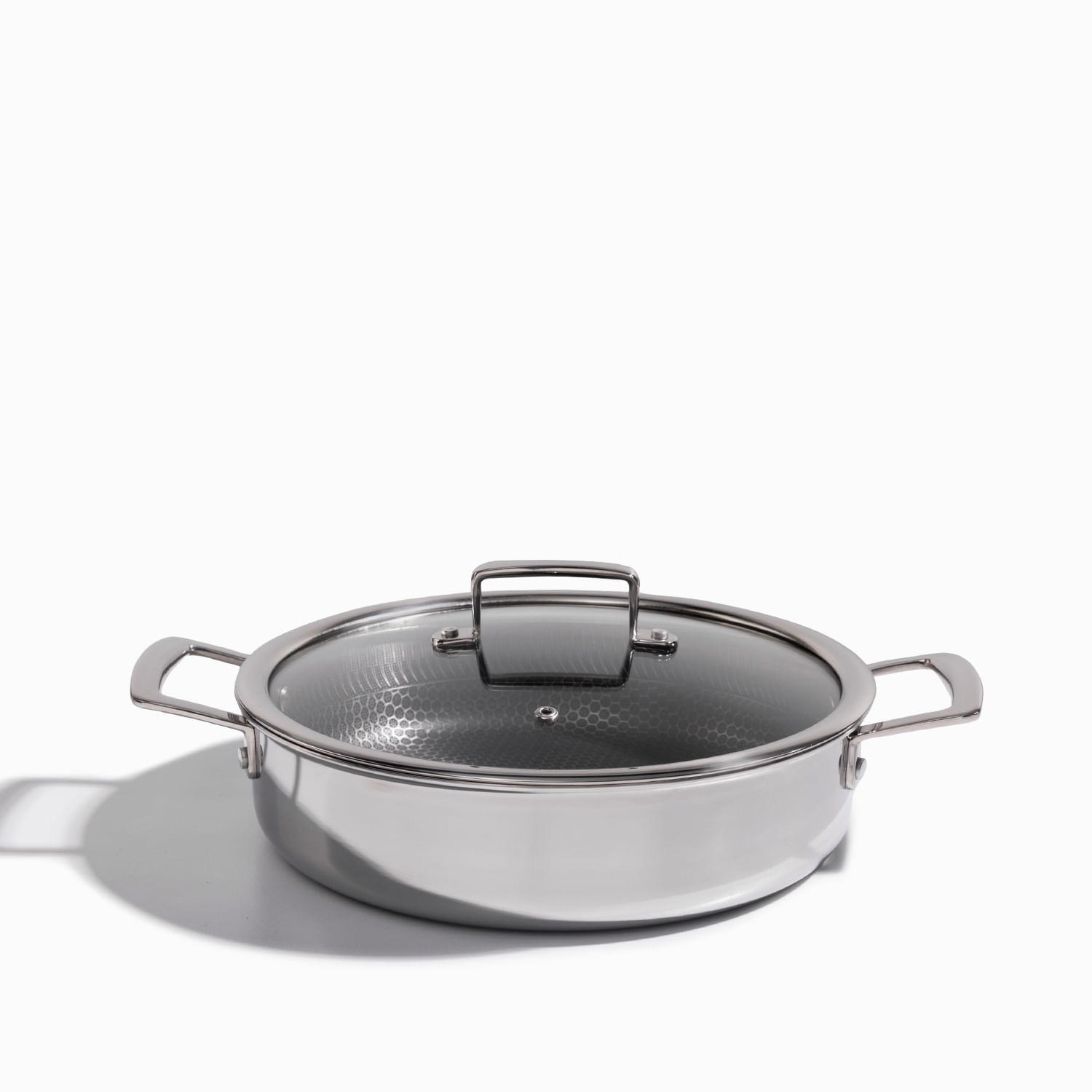 Olla en acero inoxidable con tapa 26cm