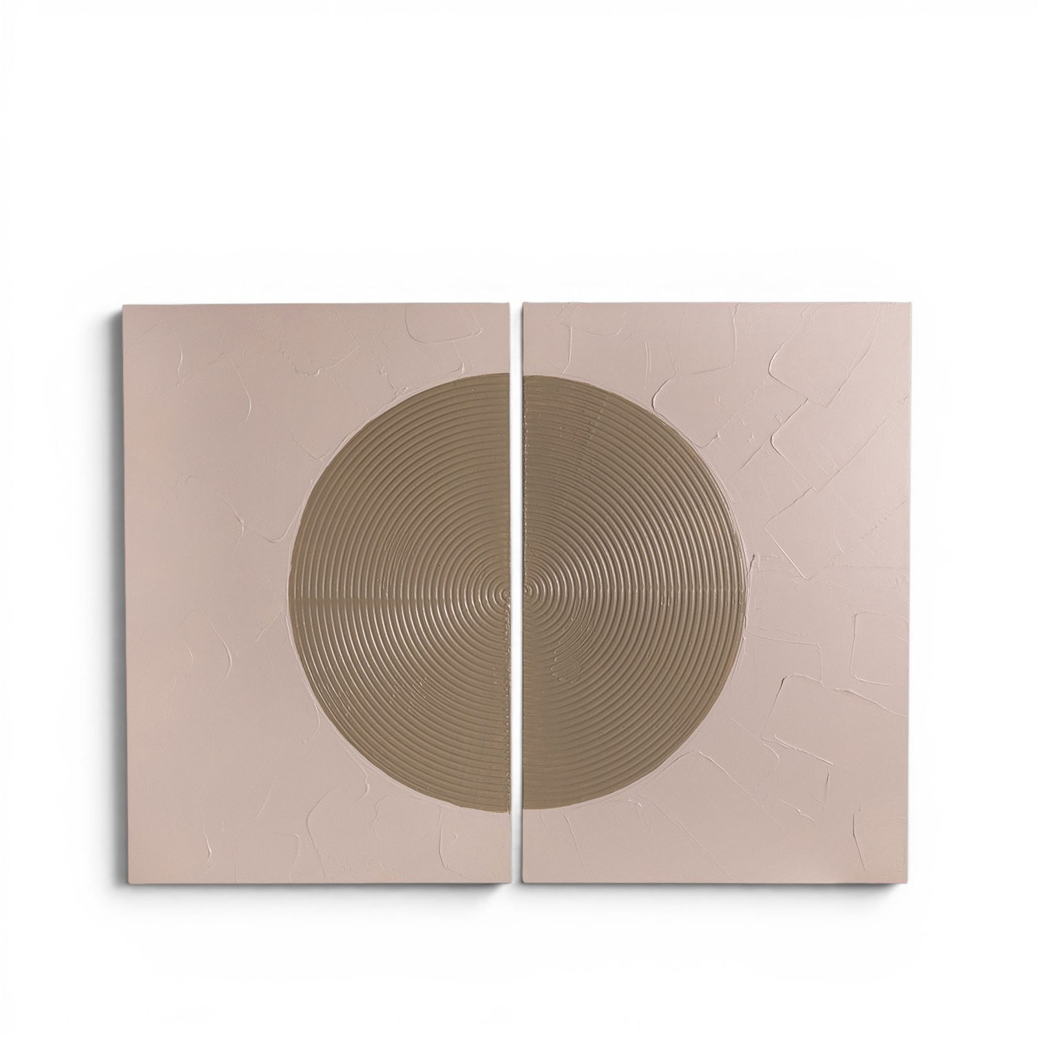 Set cuadro medio circulo espiral 90x60