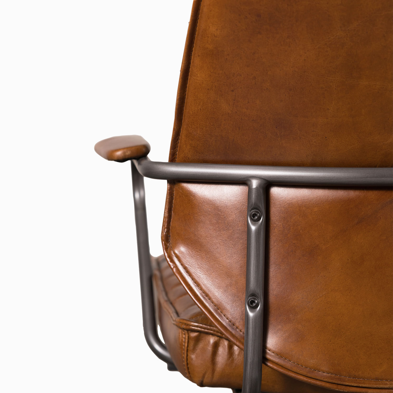 Silla cuero escritorio miel 100x65x67 - Imagen 10