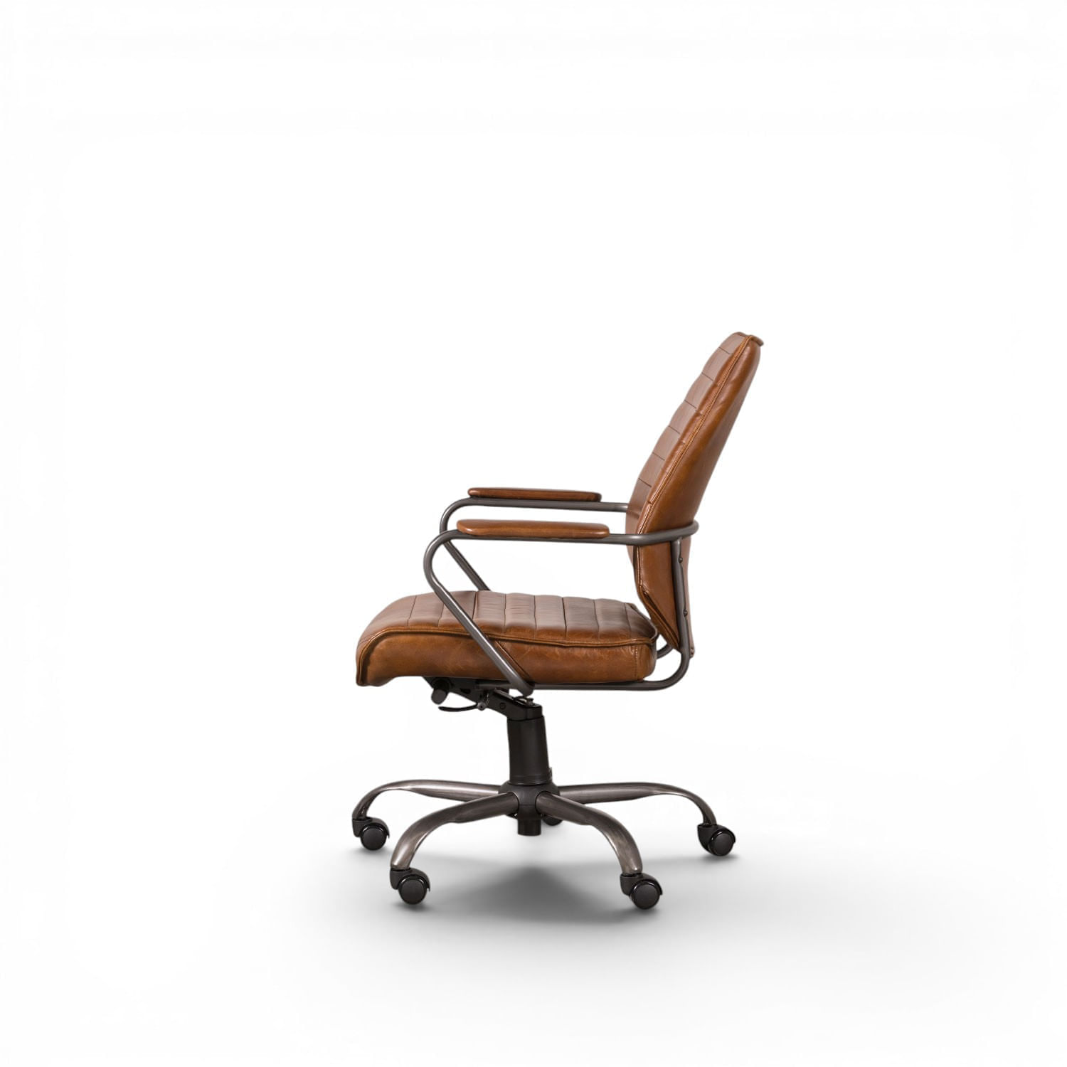 Silla cuero escritorio miel 100x65x67 - Imagen 7