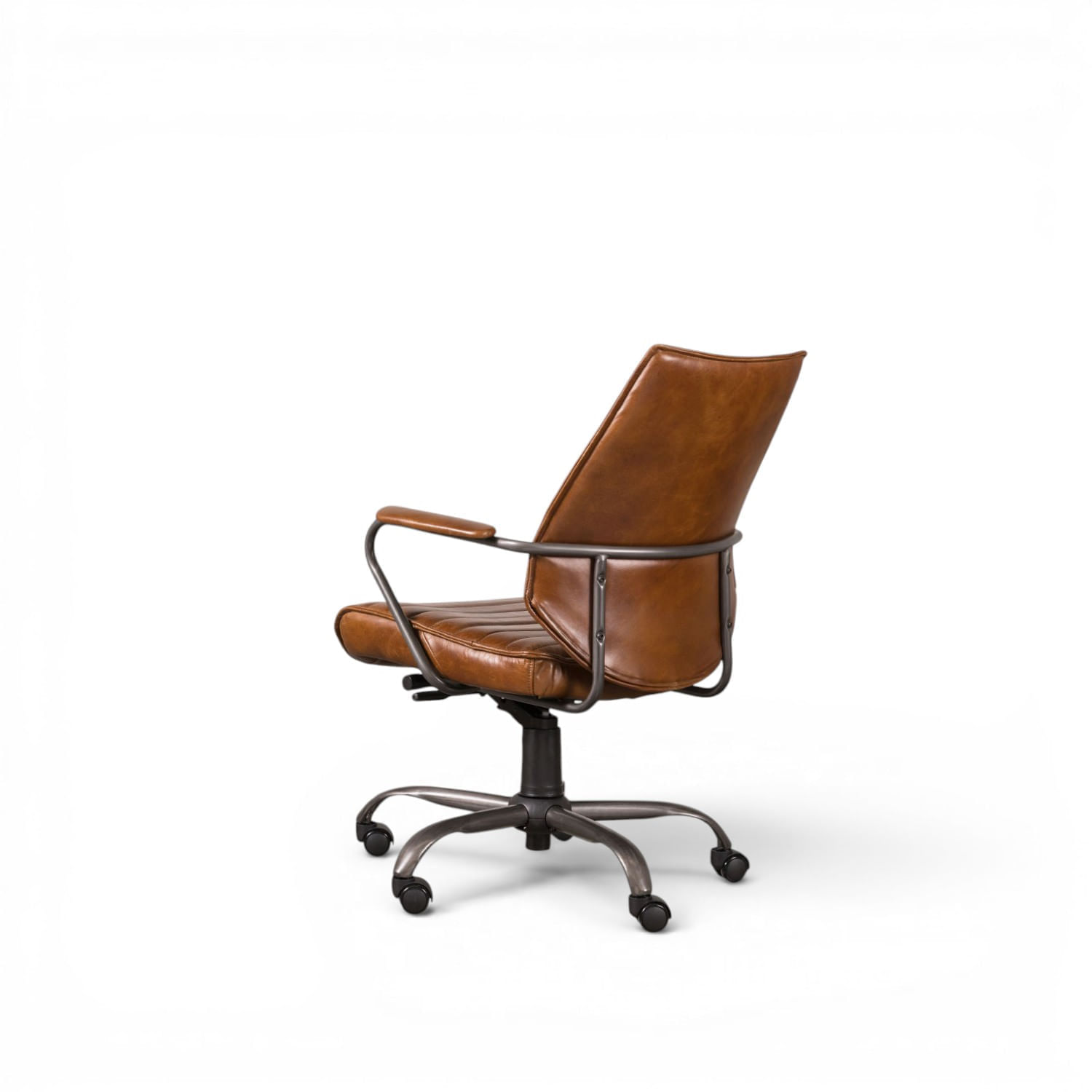 Silla cuero escritorio miel 100x65x67 - Imagen 9