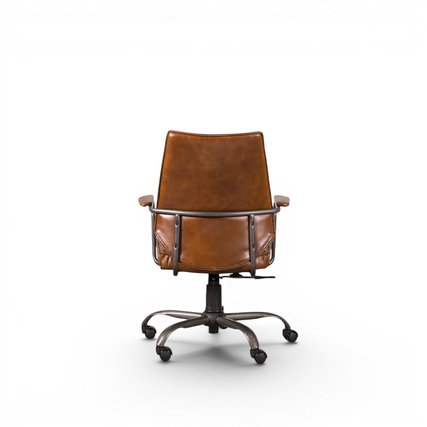 Silla cuero escritorio miel 100x65x67 - Imagen 11