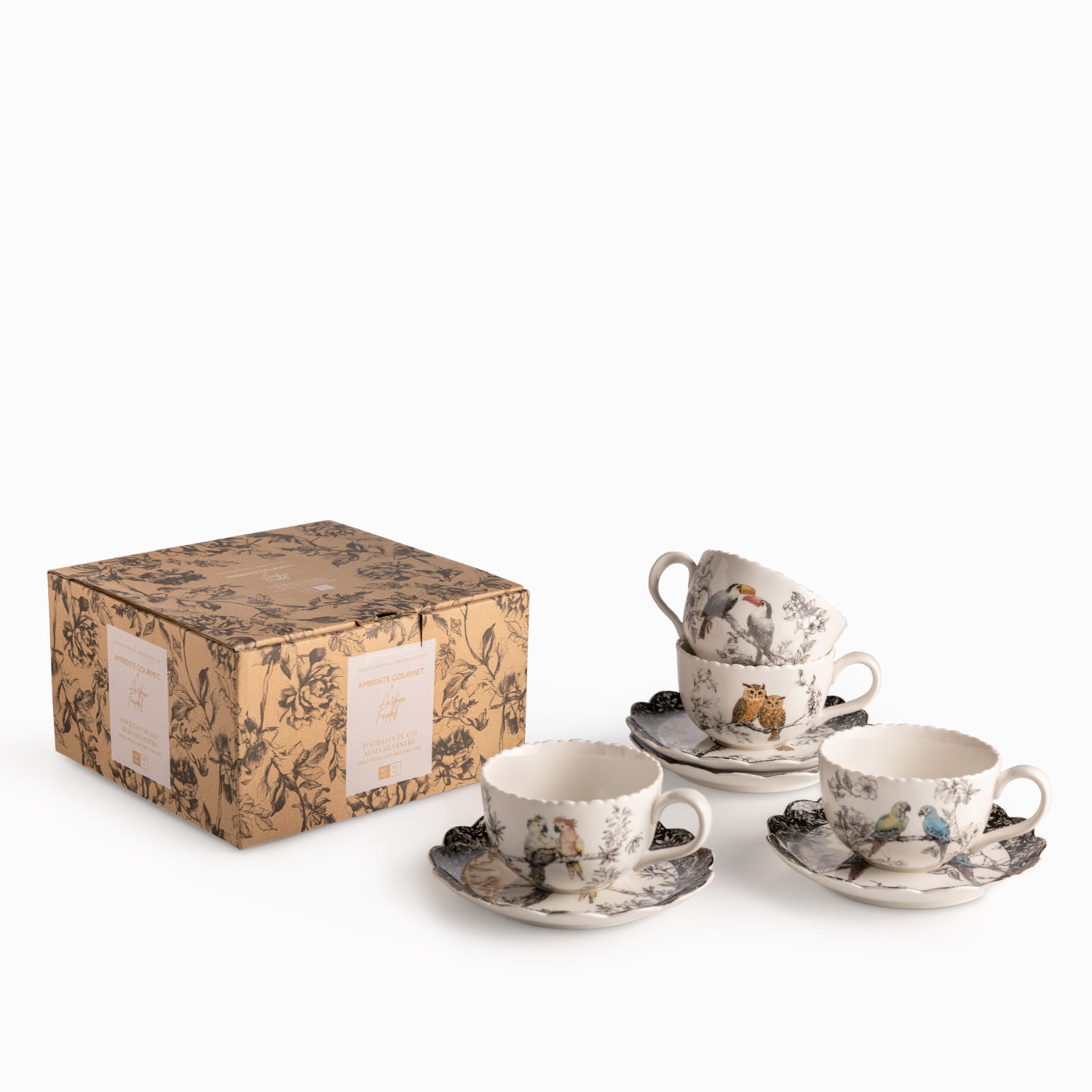 Pocillo y plato Alma Silvestre set x4 - Imagen 3