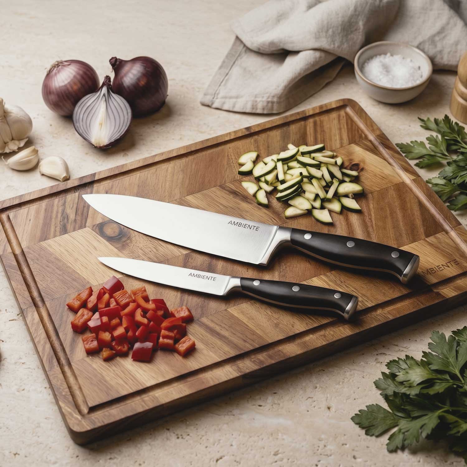 Cuchillo útil mango negro - Imagen 2