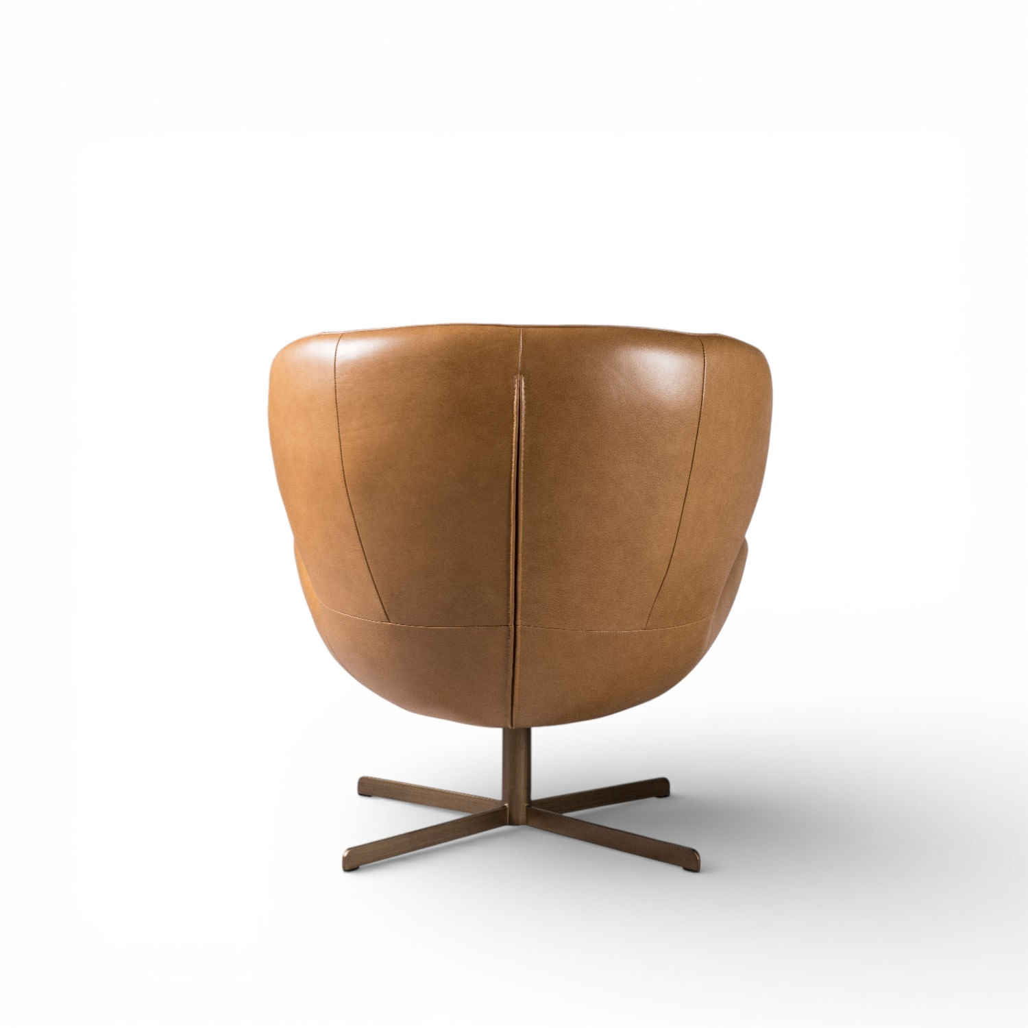 Poltrona Alea cuero miel 60x88x81 - Imagen 4