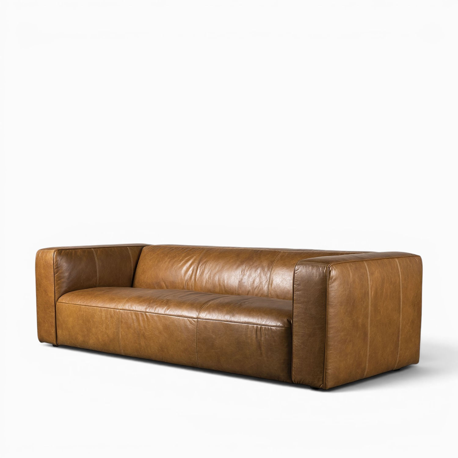 Sofá Andalucia 3 puestos Cuba brown 68x245x100 cm - Imagen 4