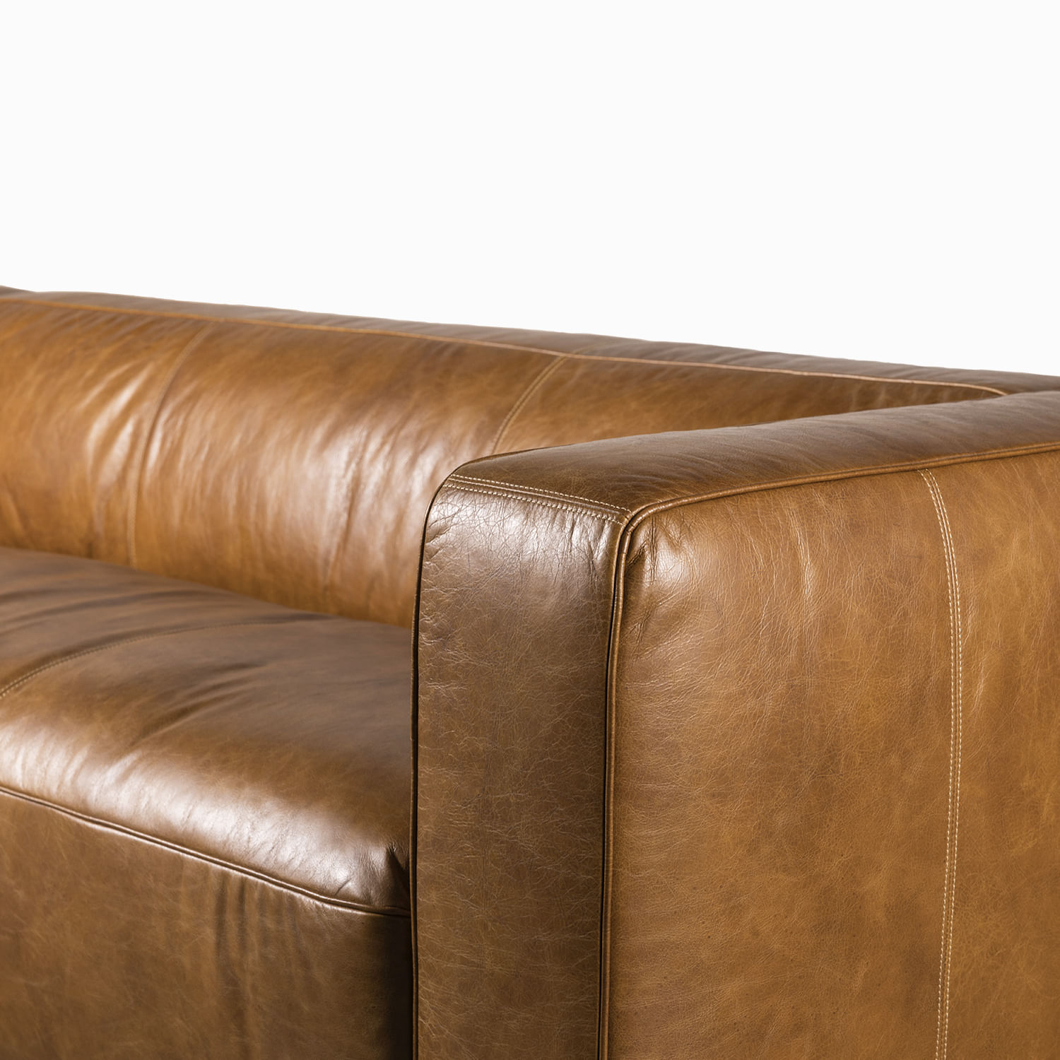 Sofá Andalucia 3 puestos Cuba brown 68x245x100 cm - Imagen 2