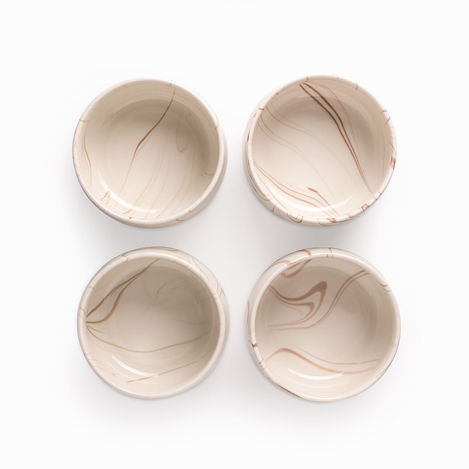 Tazón mármol Moca 15cm set x4 - Imagen 3