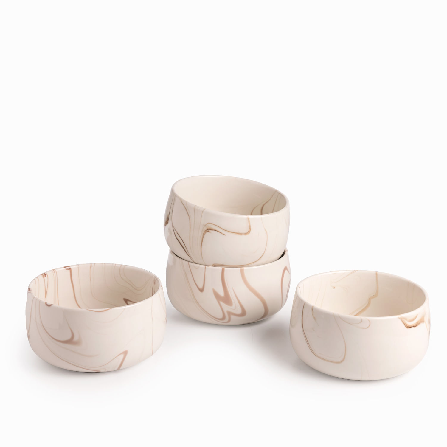 Tazón mármol Moca 15cm set x4 - Imagen 5