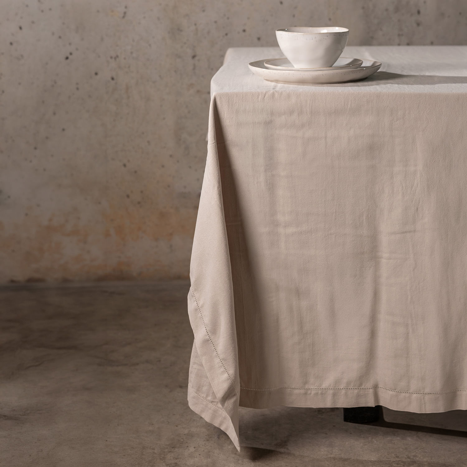Mantel beige 140x240cm - Imagen 3
