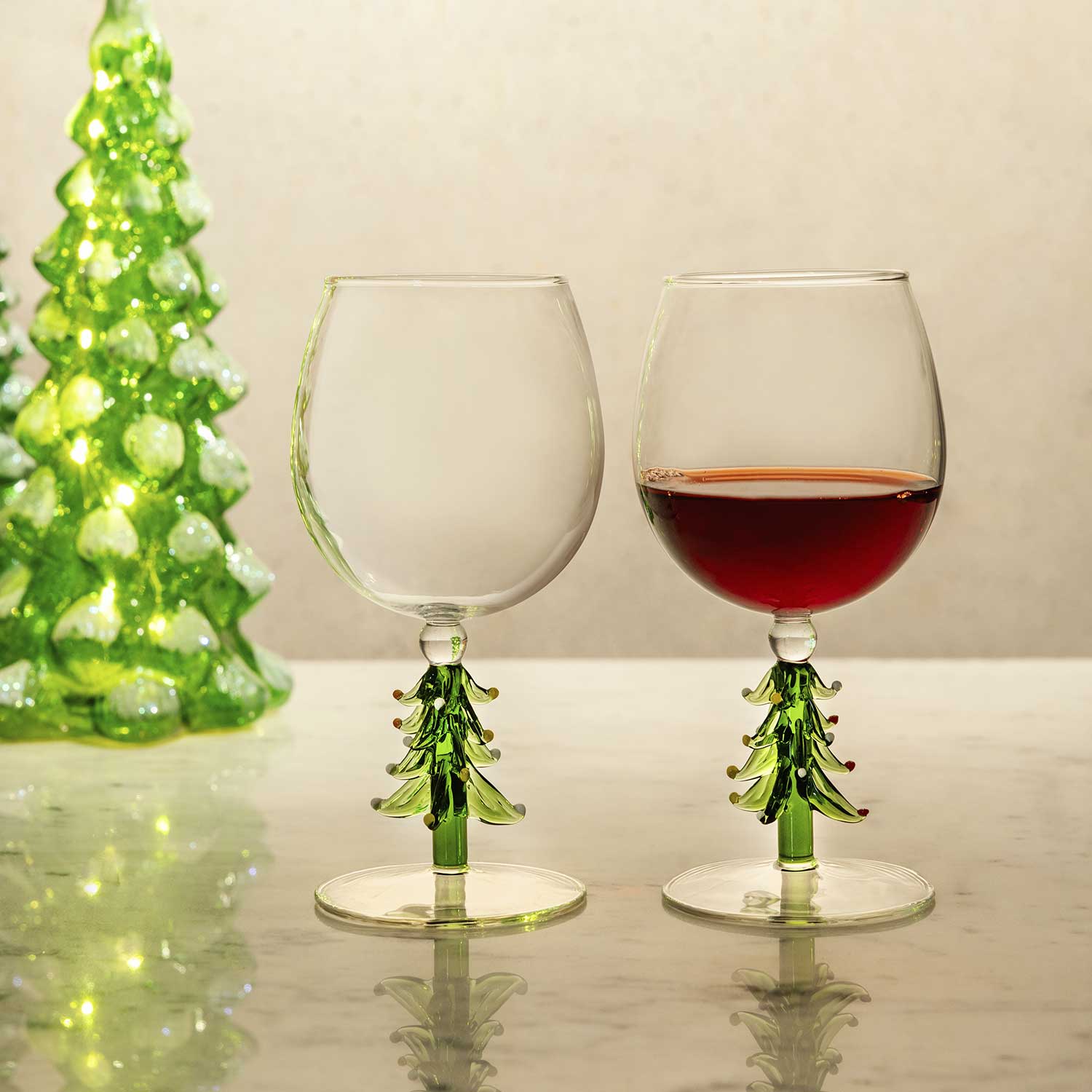 Copa árbol navidad 400ml set x2 - Imagen 2