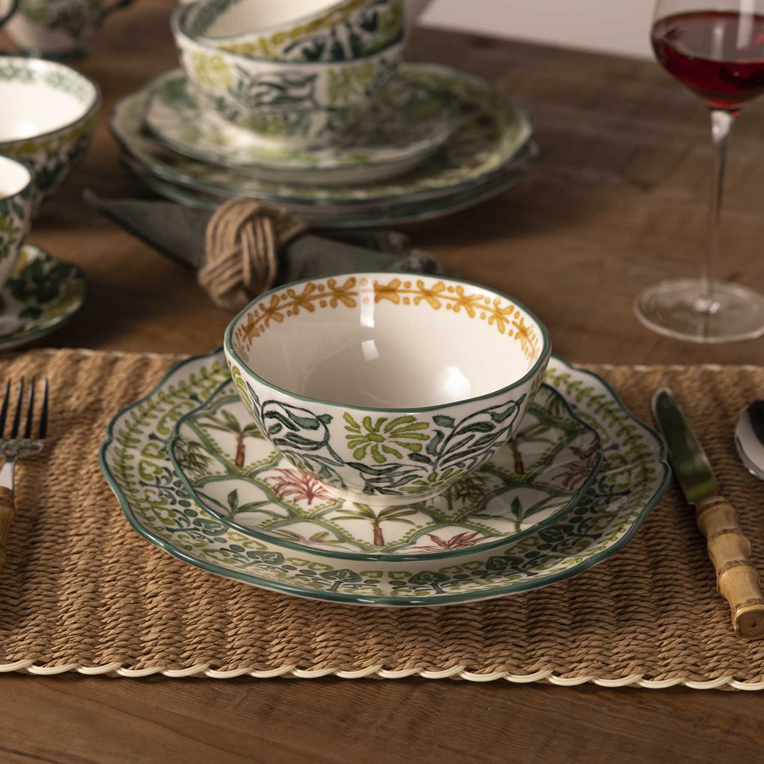 Plato mediano Tropico 20cm set x4 - Imagen 5