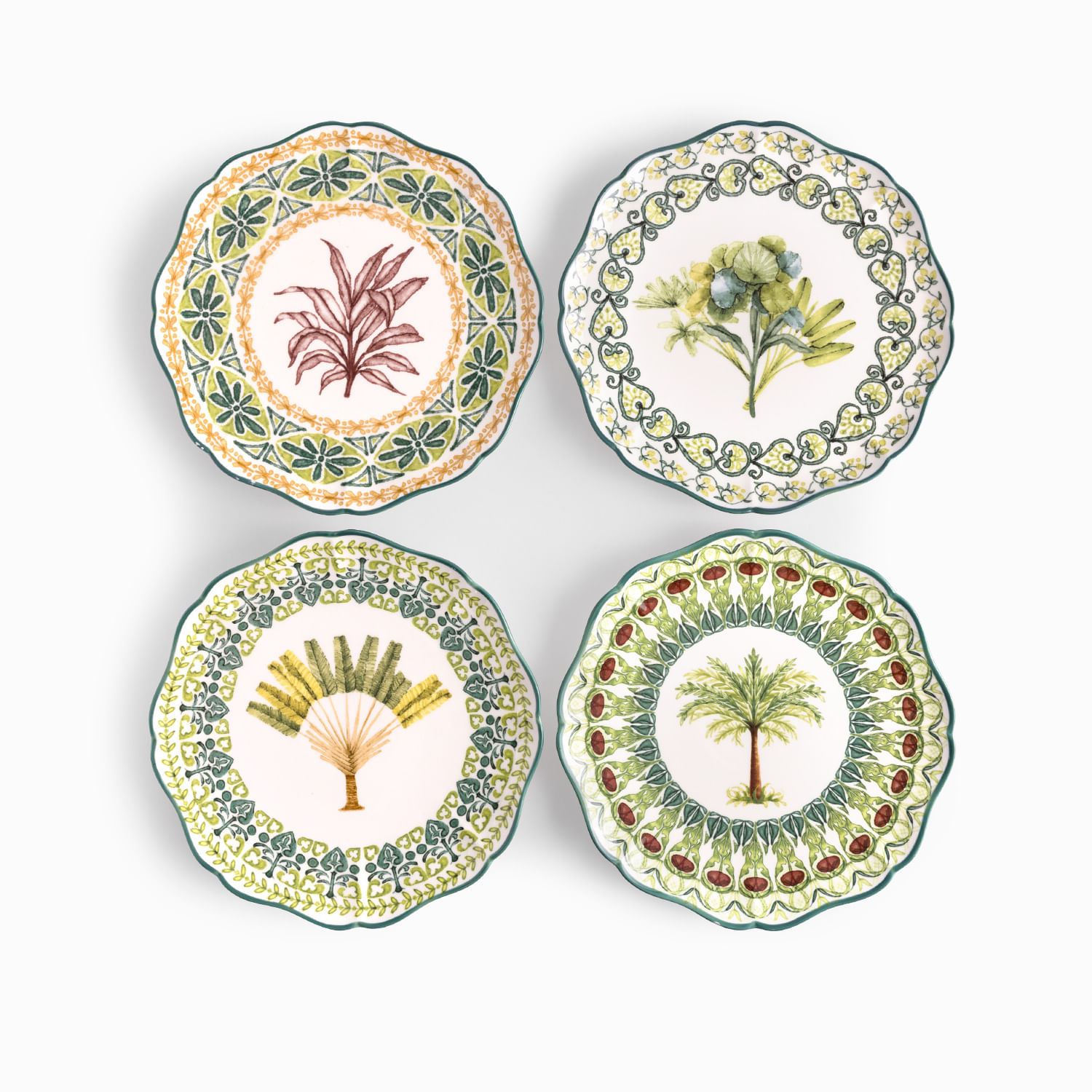 Plato principal Tropico 27cm set x4