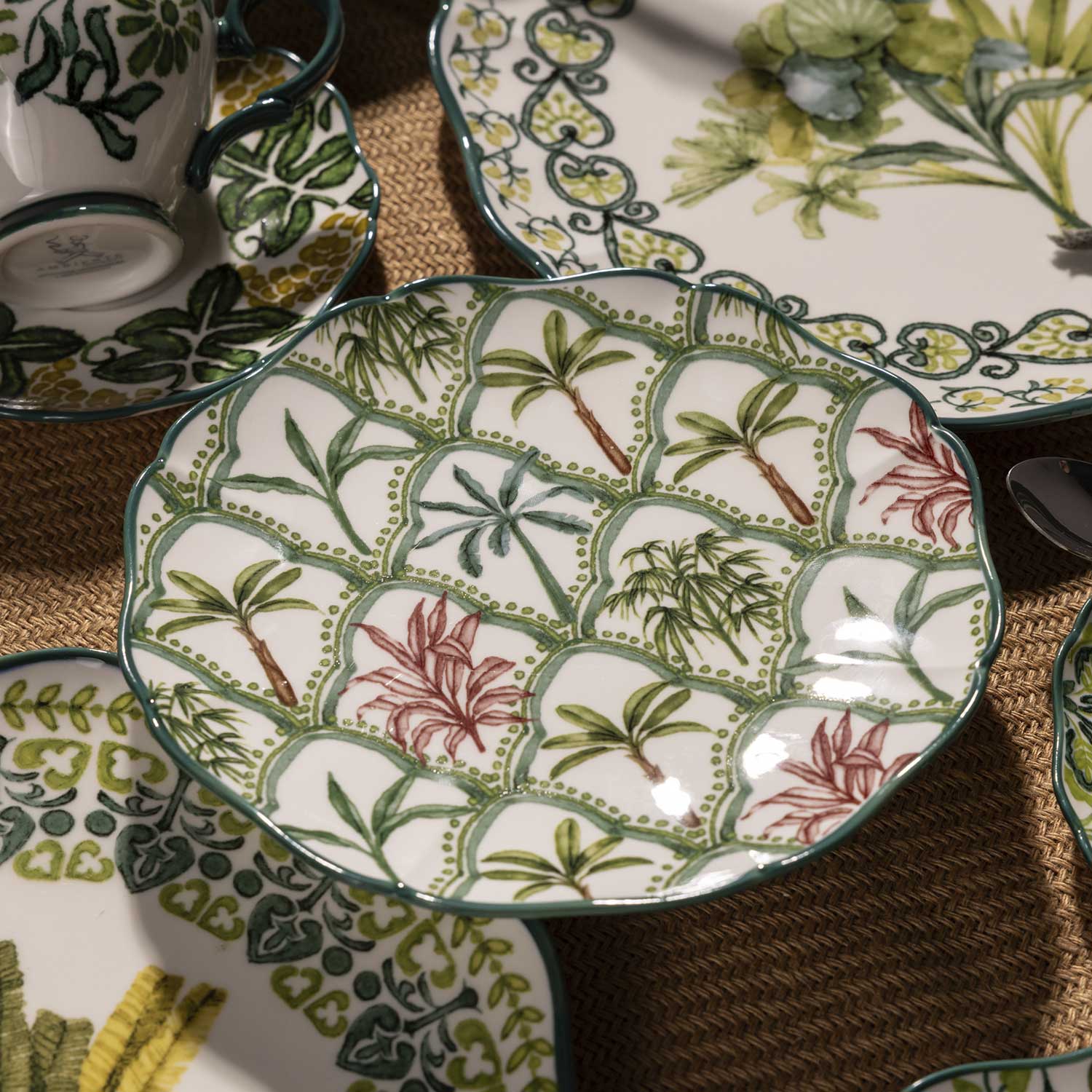 Plato mediano Tropico 20cm set x4 - Imagen 2