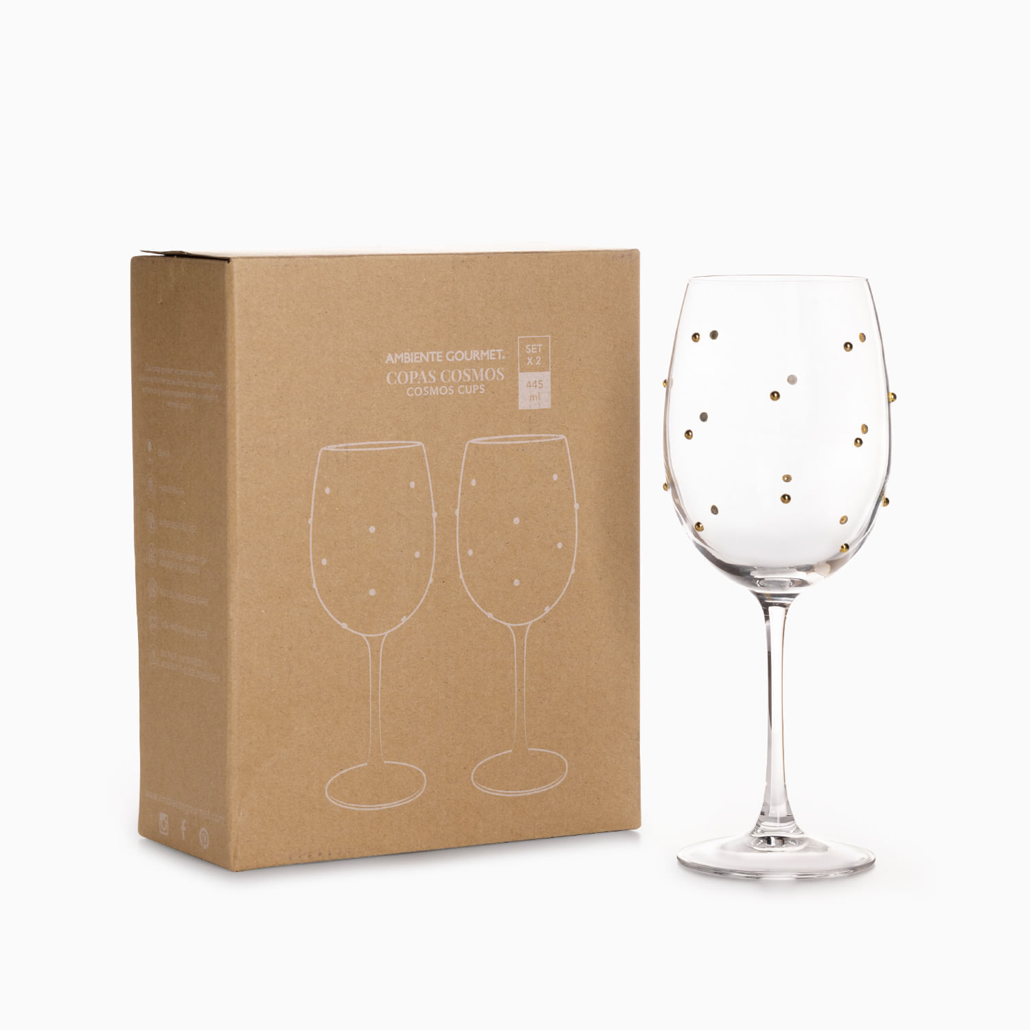 Copa Cosmos 445ml set x2 - Imagen 3