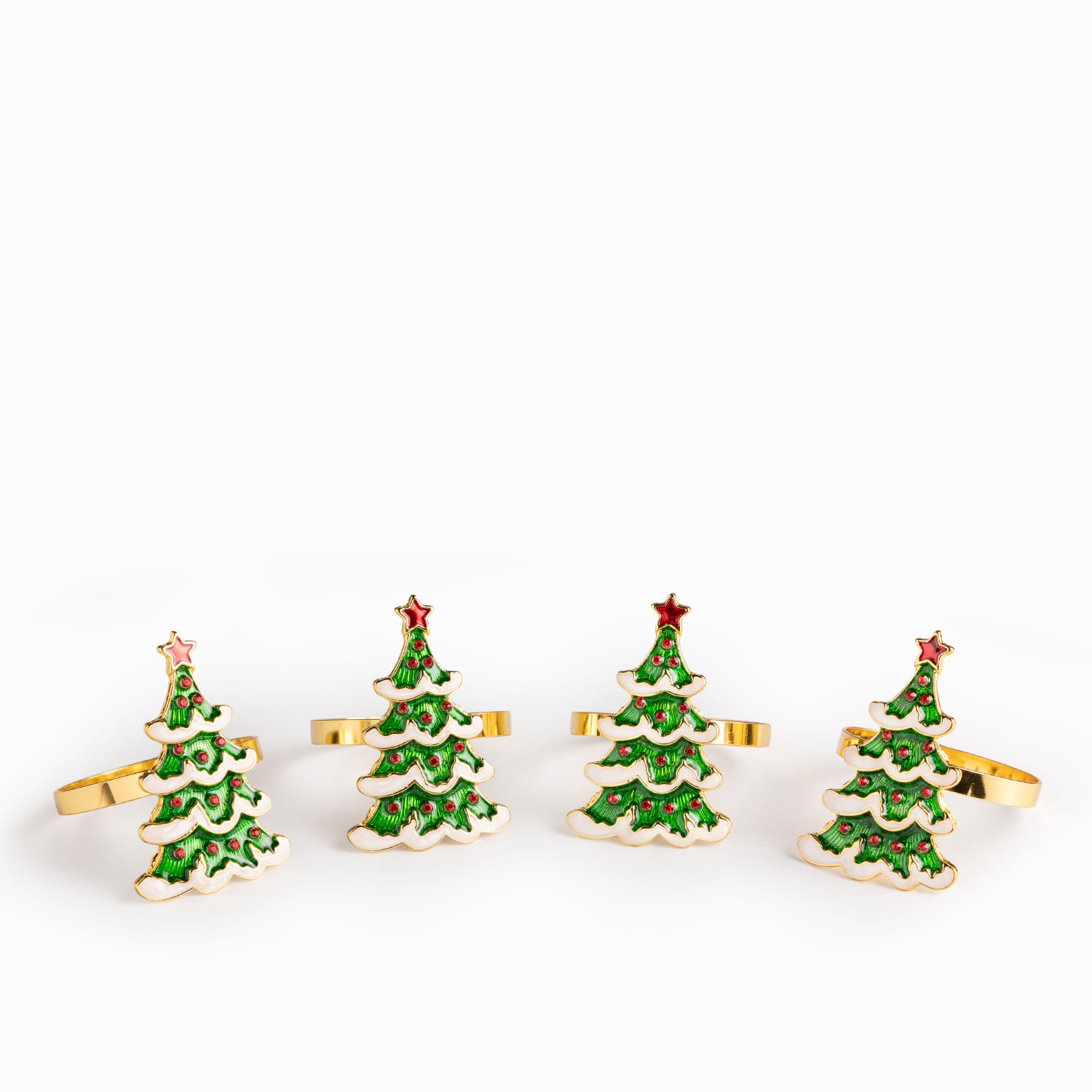 Aro de servilleta Tree set x4