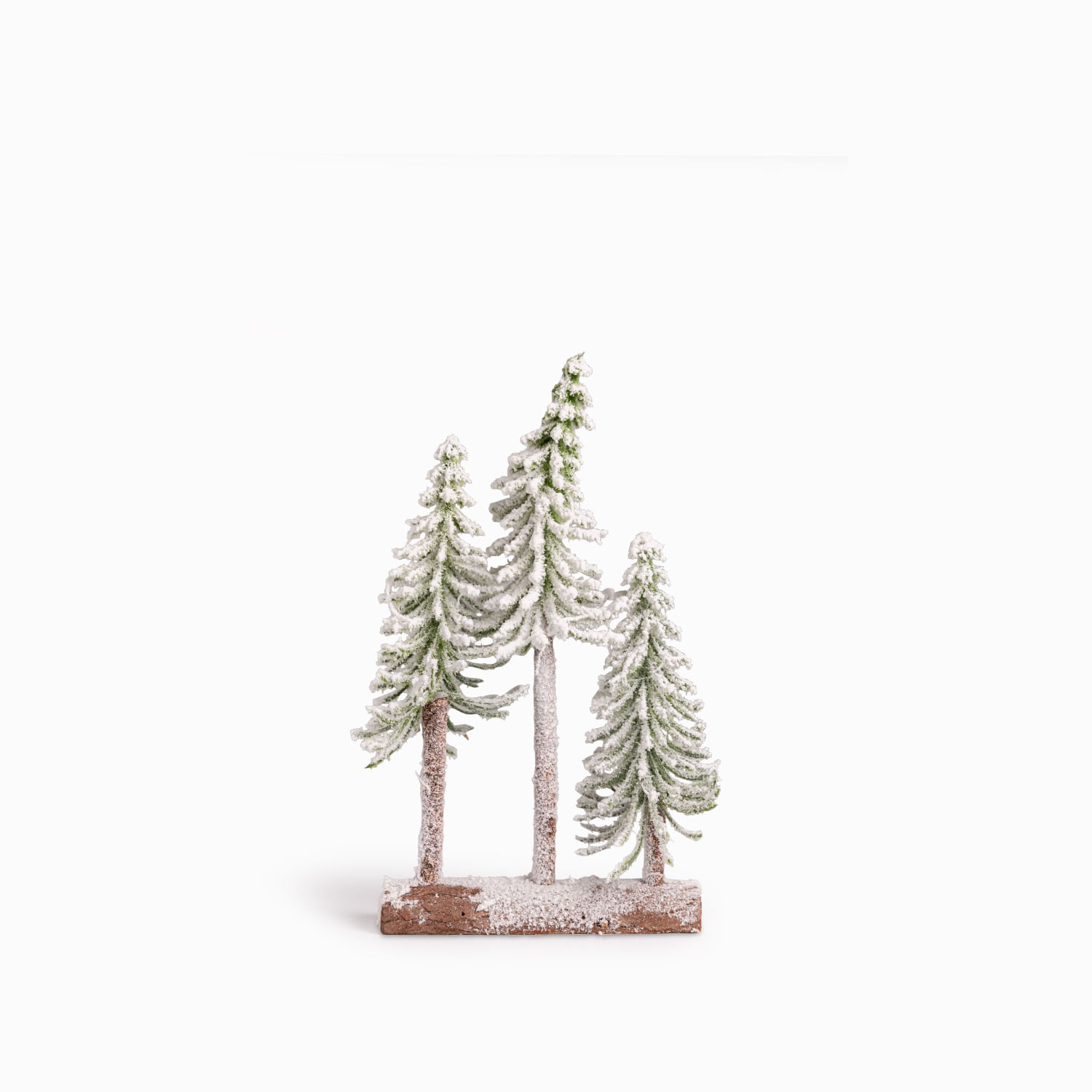 Set x3 pinos base tronco 30x18cm