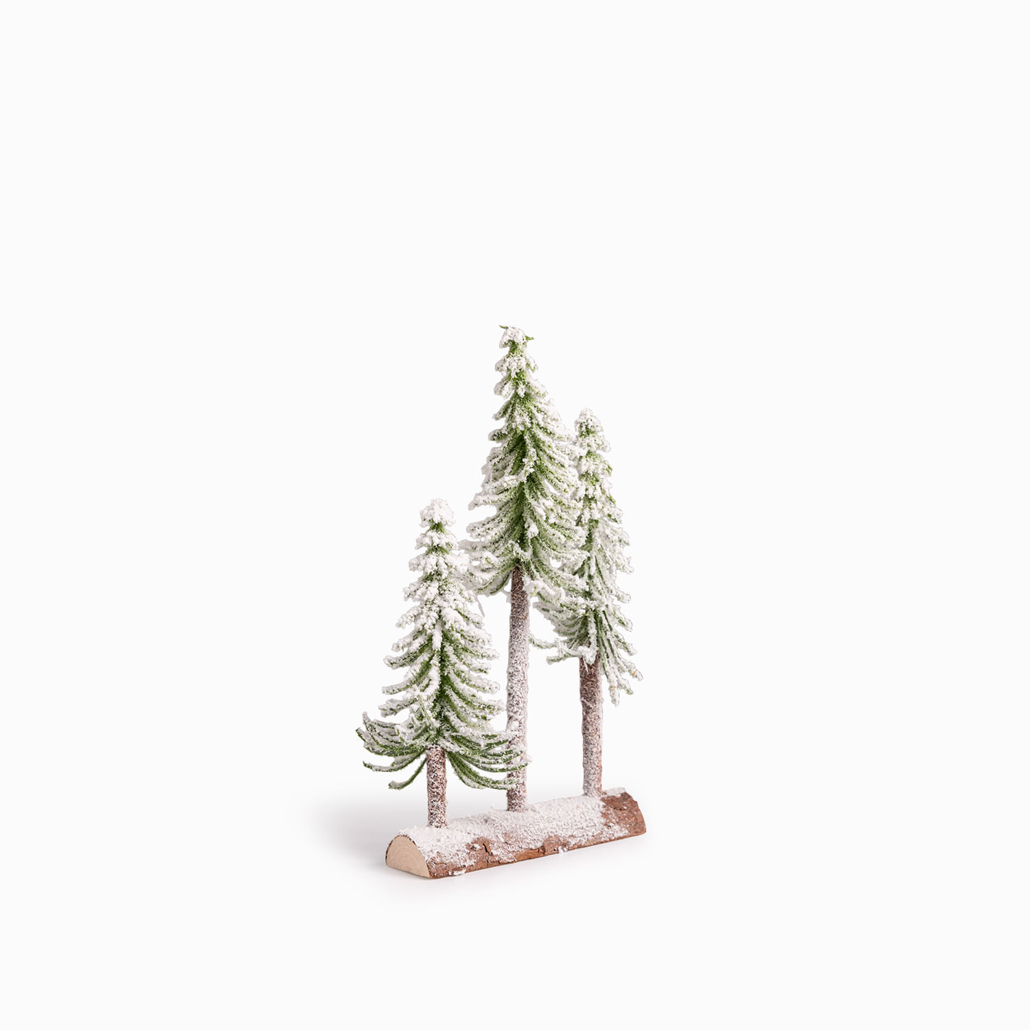 Set x3 pinos base tronco 30x18cm - Imagen 3