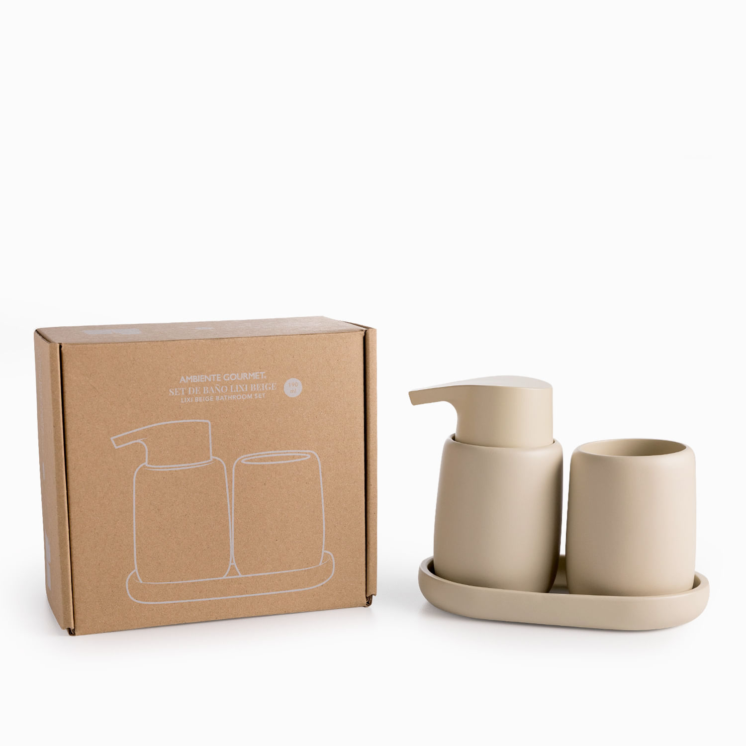 Set baño Lixi beige - Imagen 3