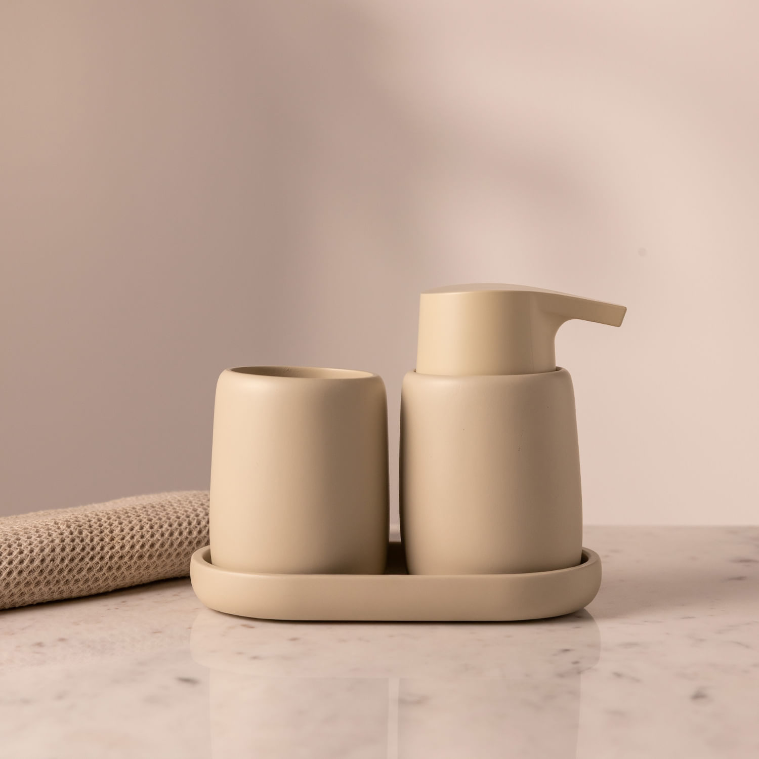 Set baño Lixi beige - Imagen 2
