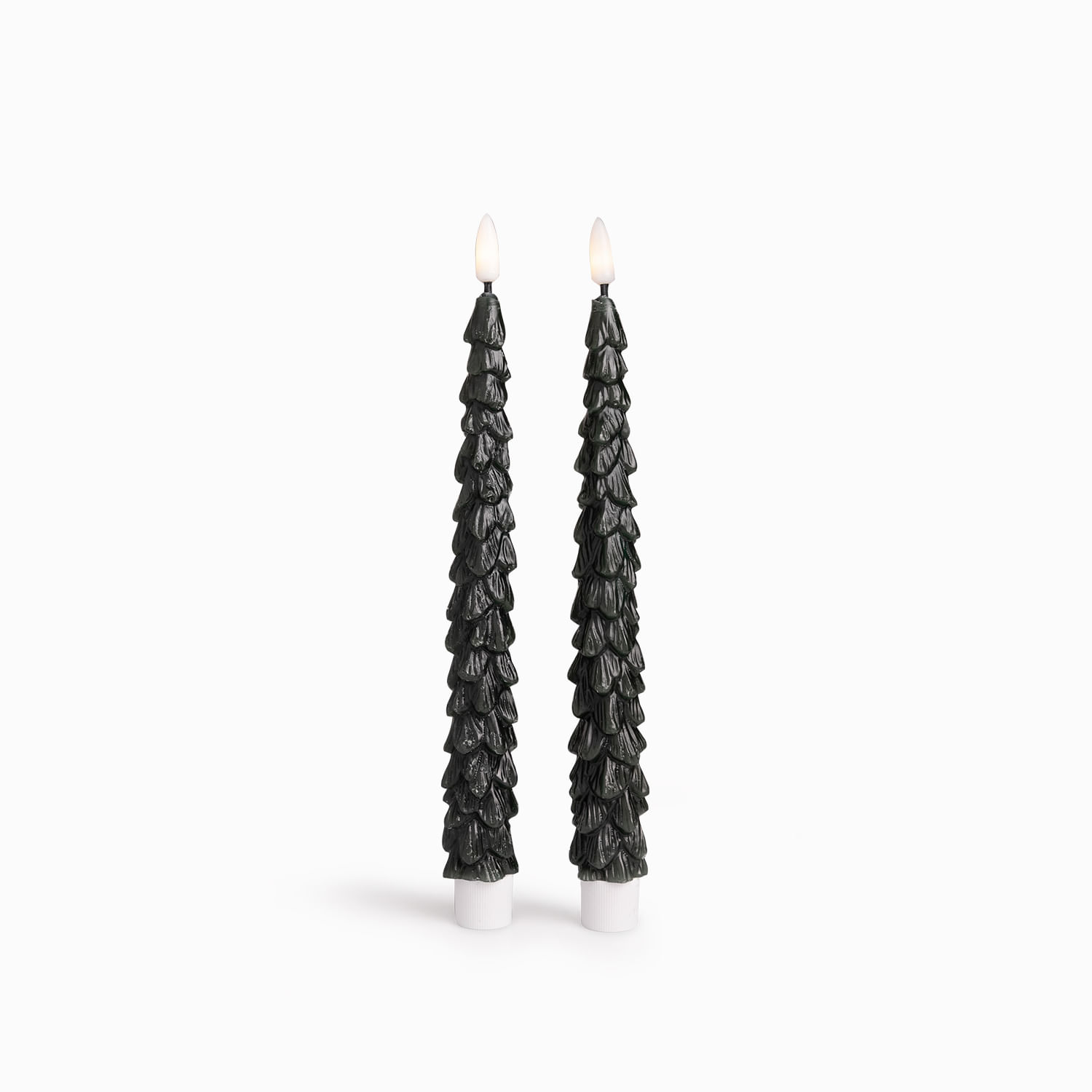 Velas led largas árbol 22cm set x2