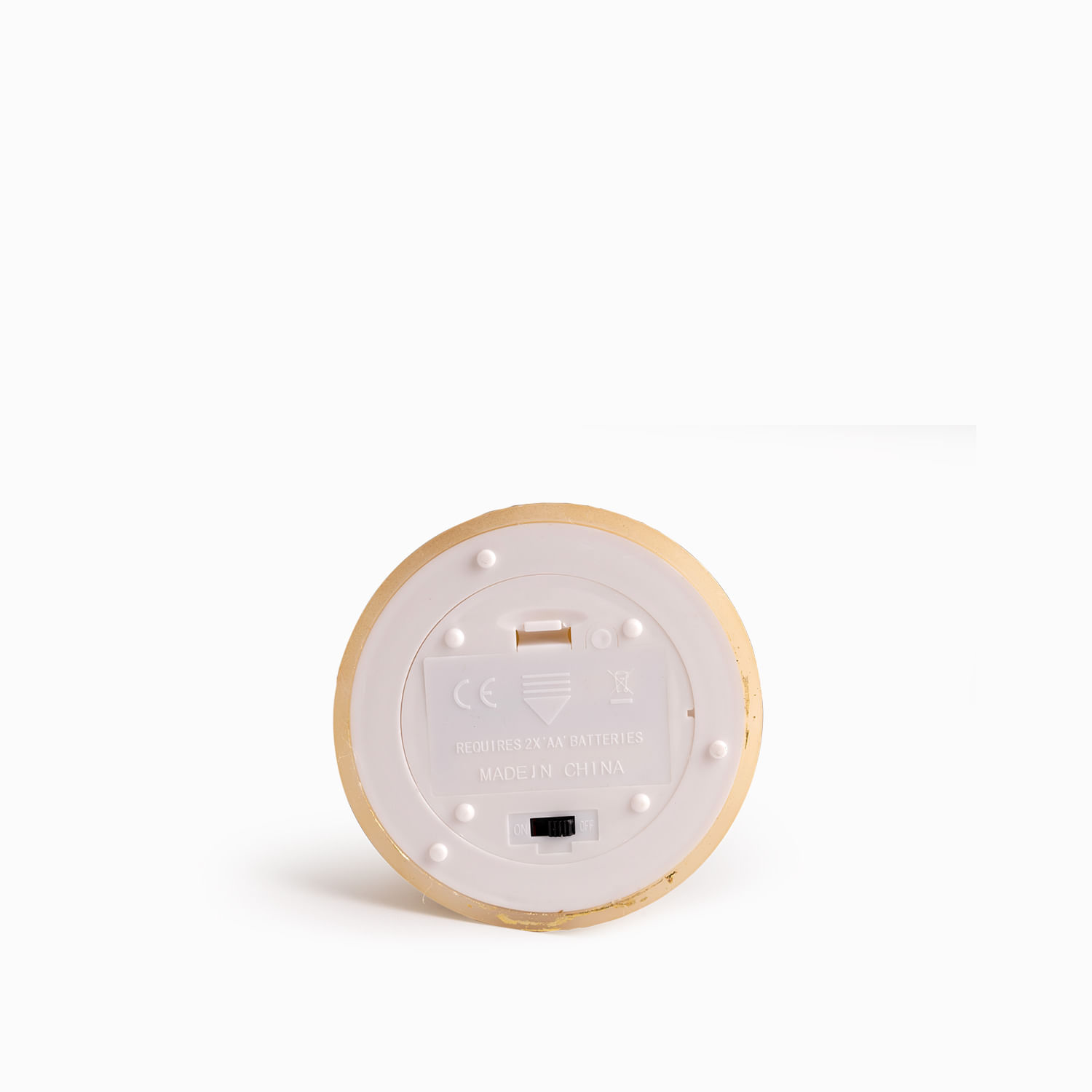 Vela led dorada 10cm - Imagen 3