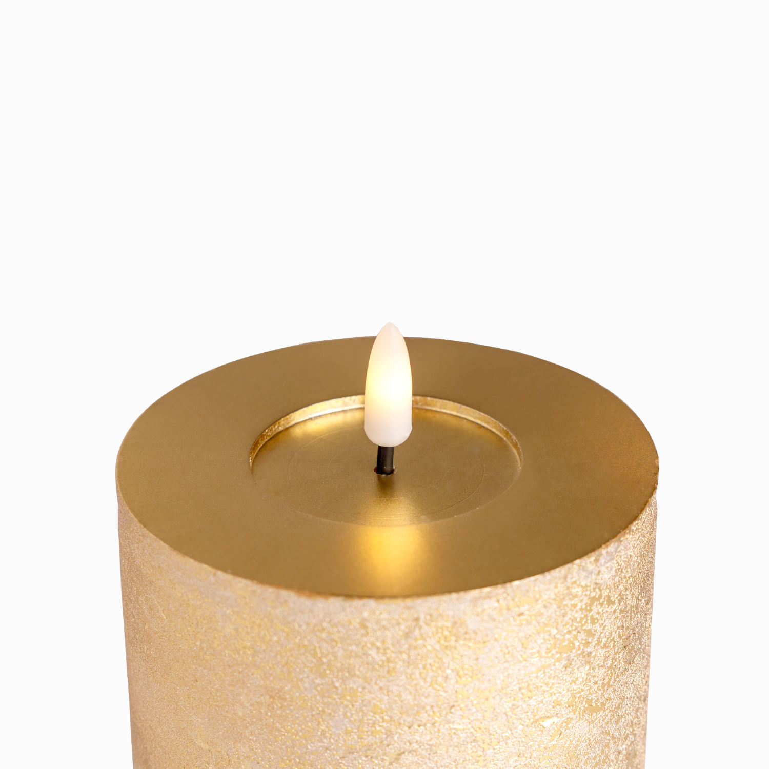 Vela led dorada 15cm - Imagen 2