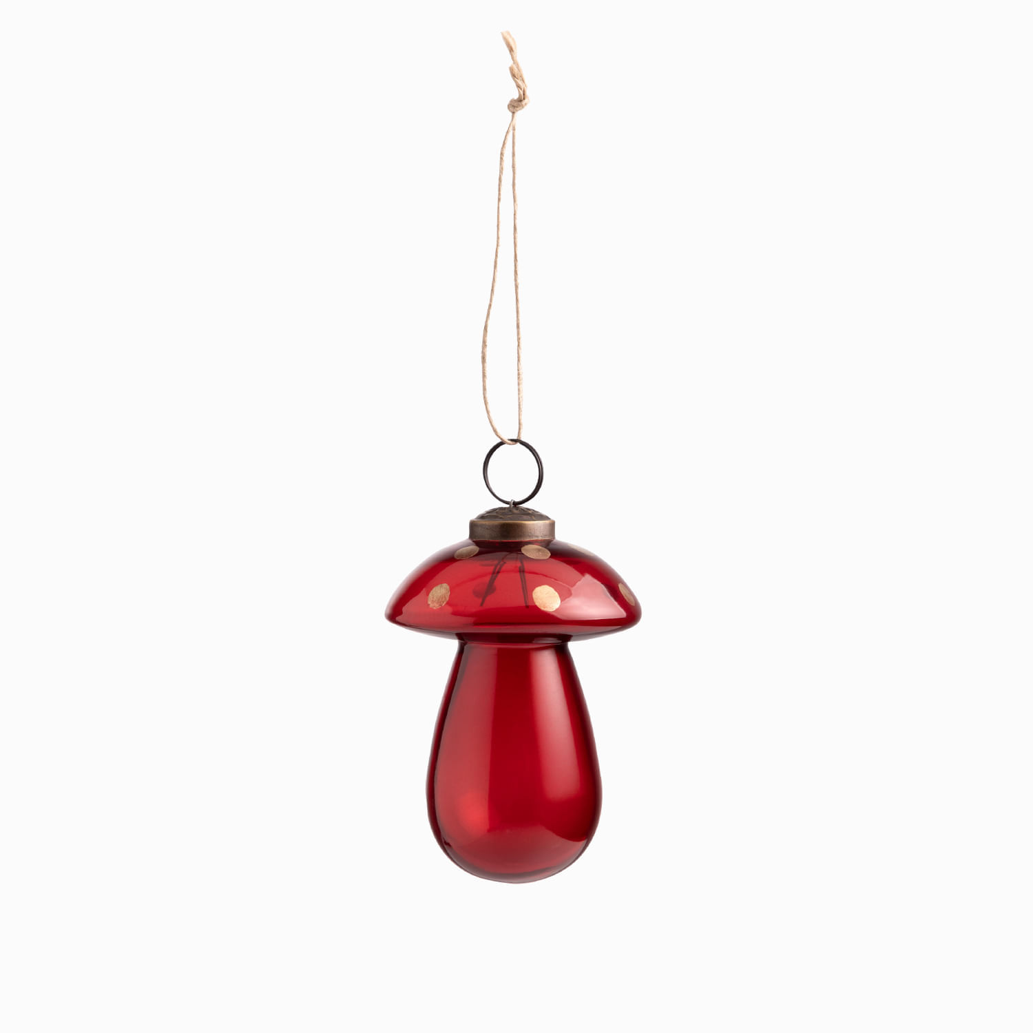 Champiñón vidrio rojo 10cm