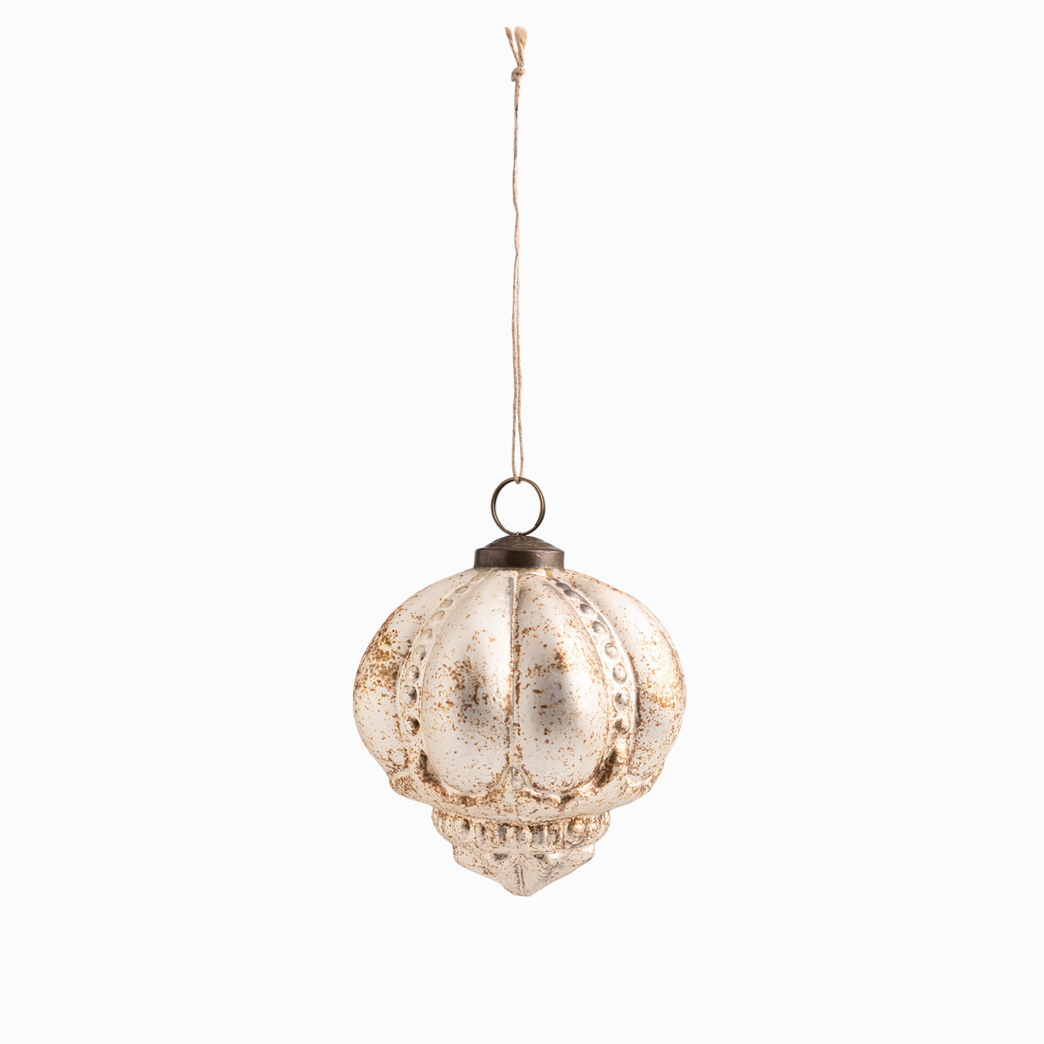 Bola vidrio corona champaña 10cm