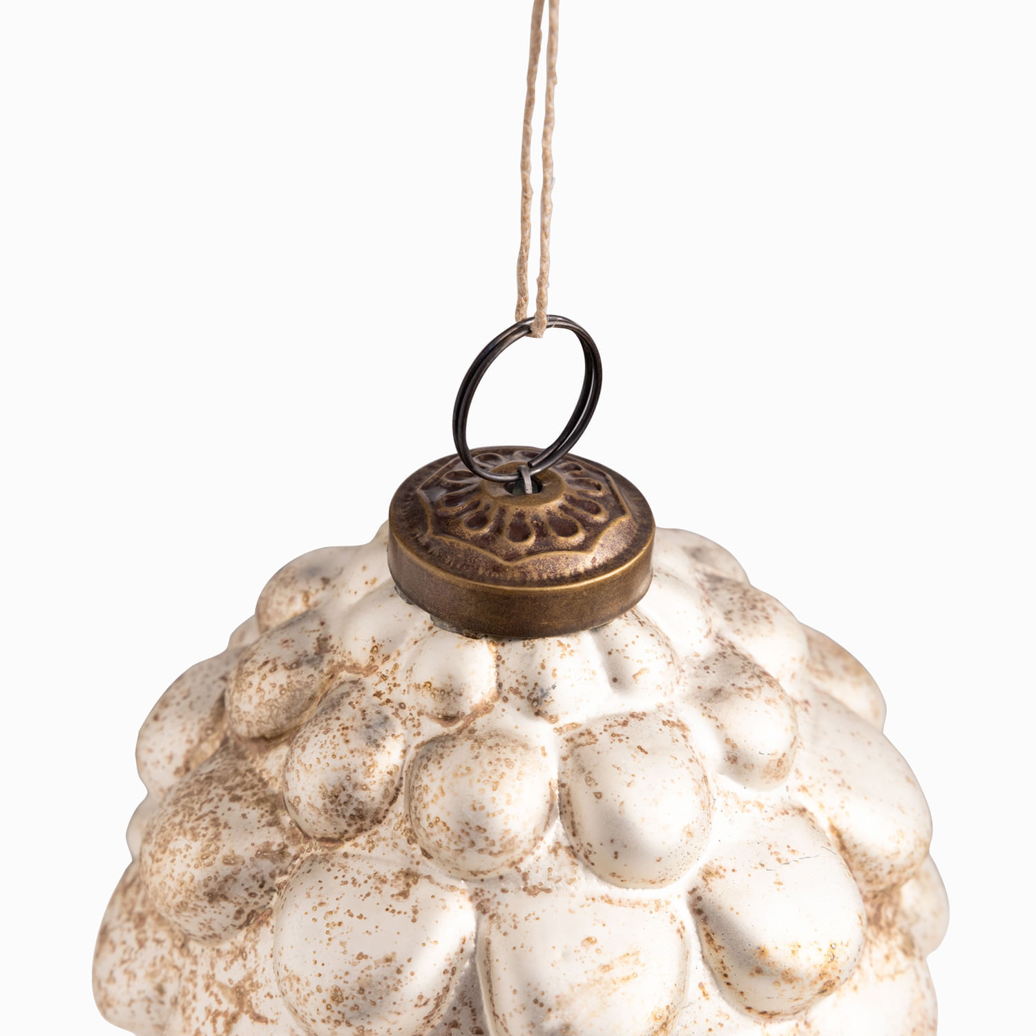 Bola vidrio piña champaña 10cm - Imagen 3