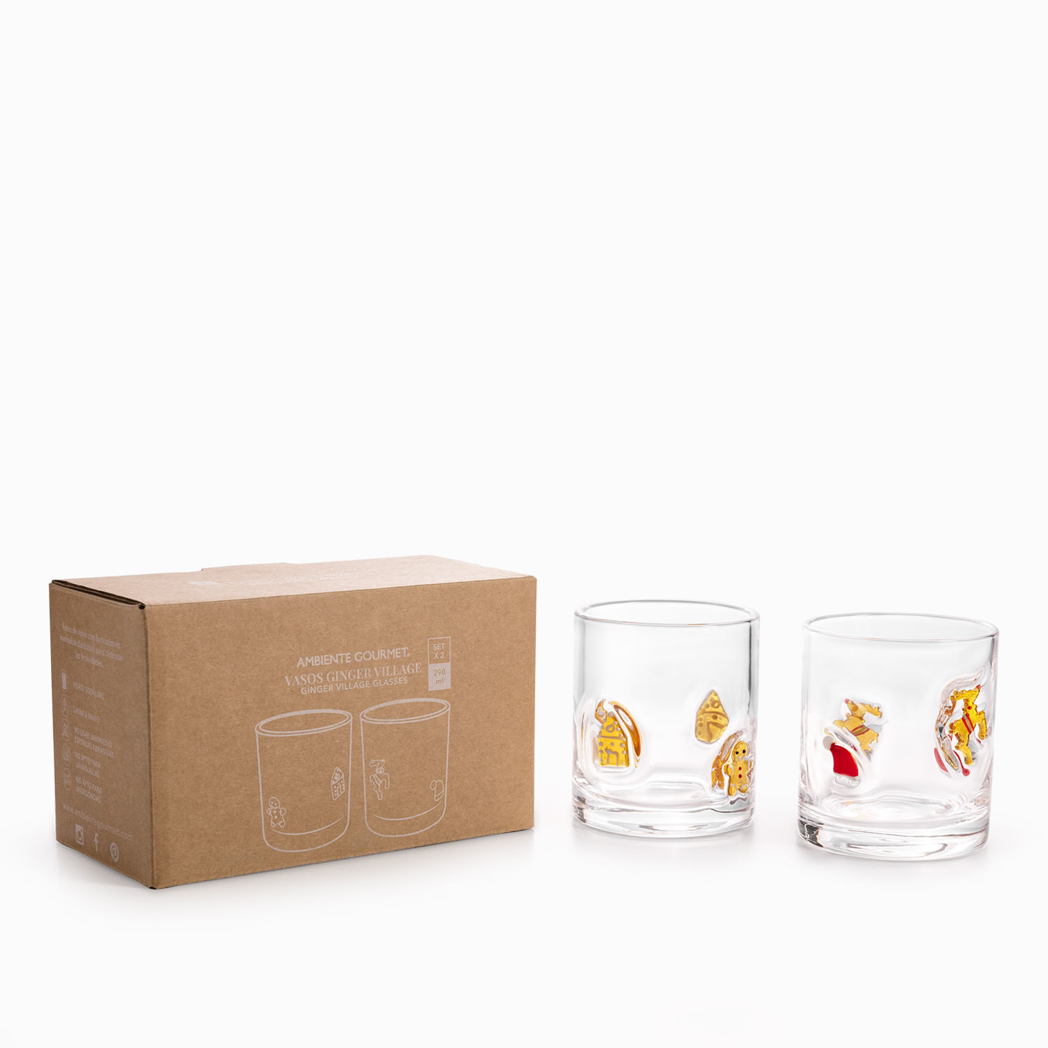 Vaso ginger Village set x2 - Imagen 3