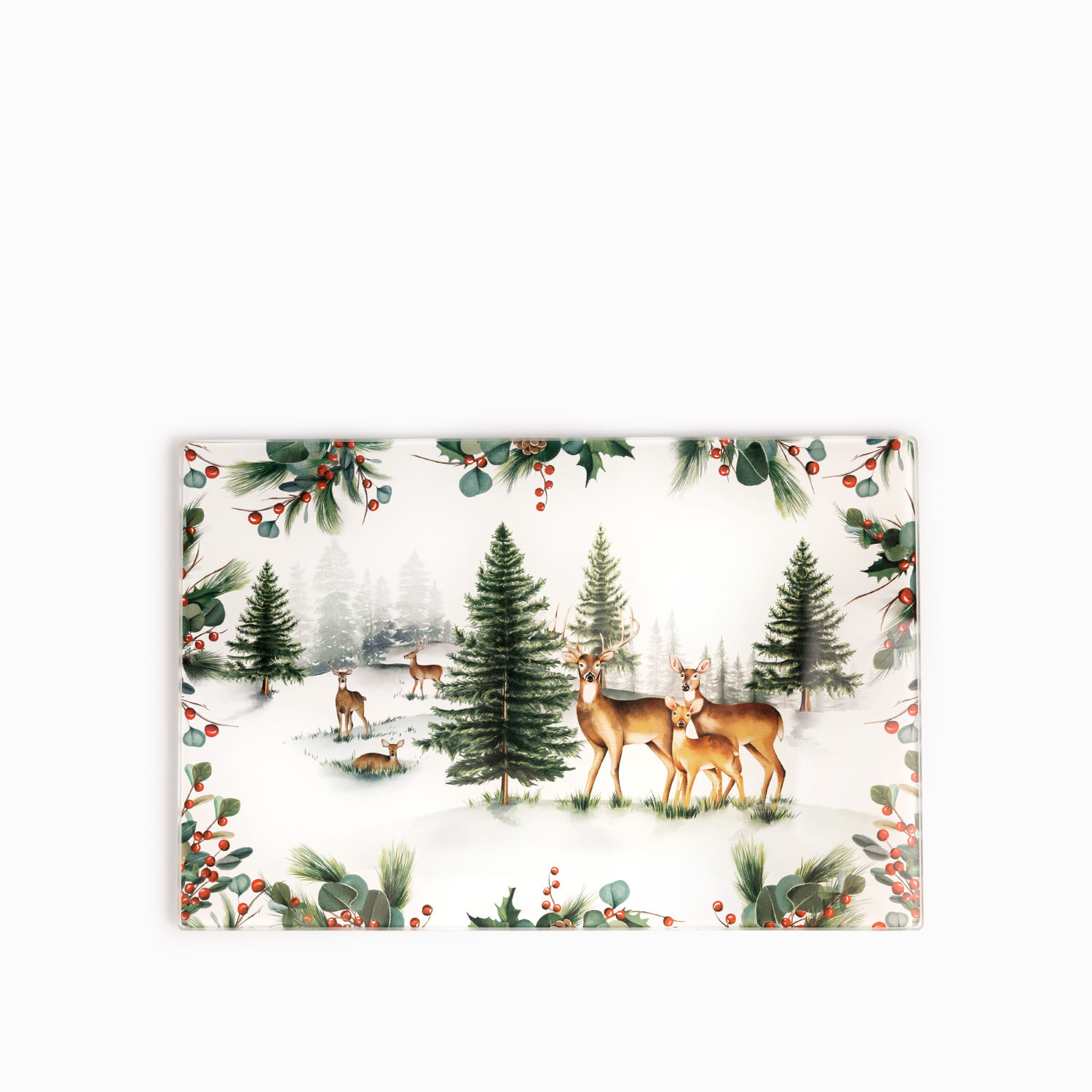Tabla en vidrio Navidad Silvestre 30cm - Imagen 2