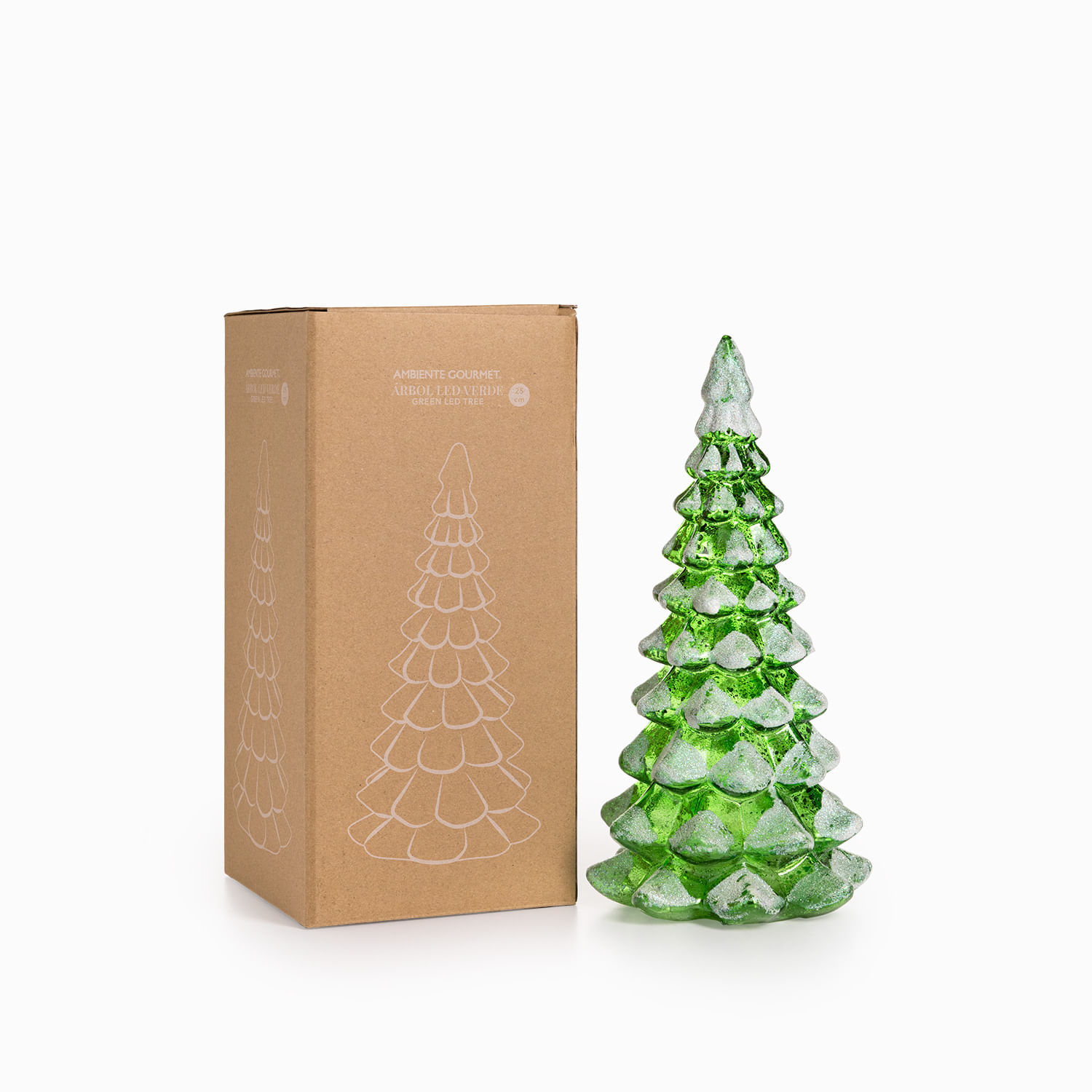 Árbol led verde 25cm - Imagen 4
