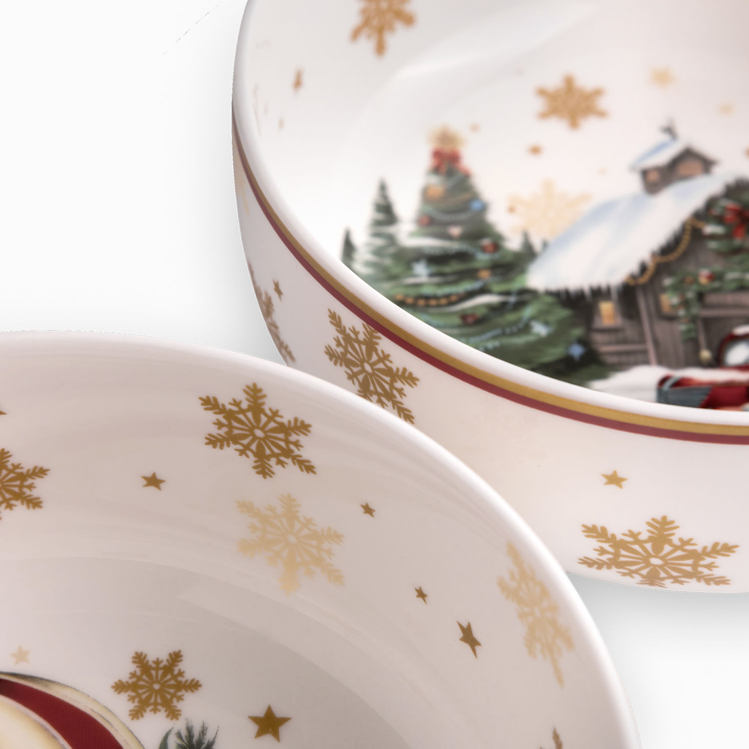 Tazón sopa noche buena Snow journey 850ml set x2 - Imagen 3