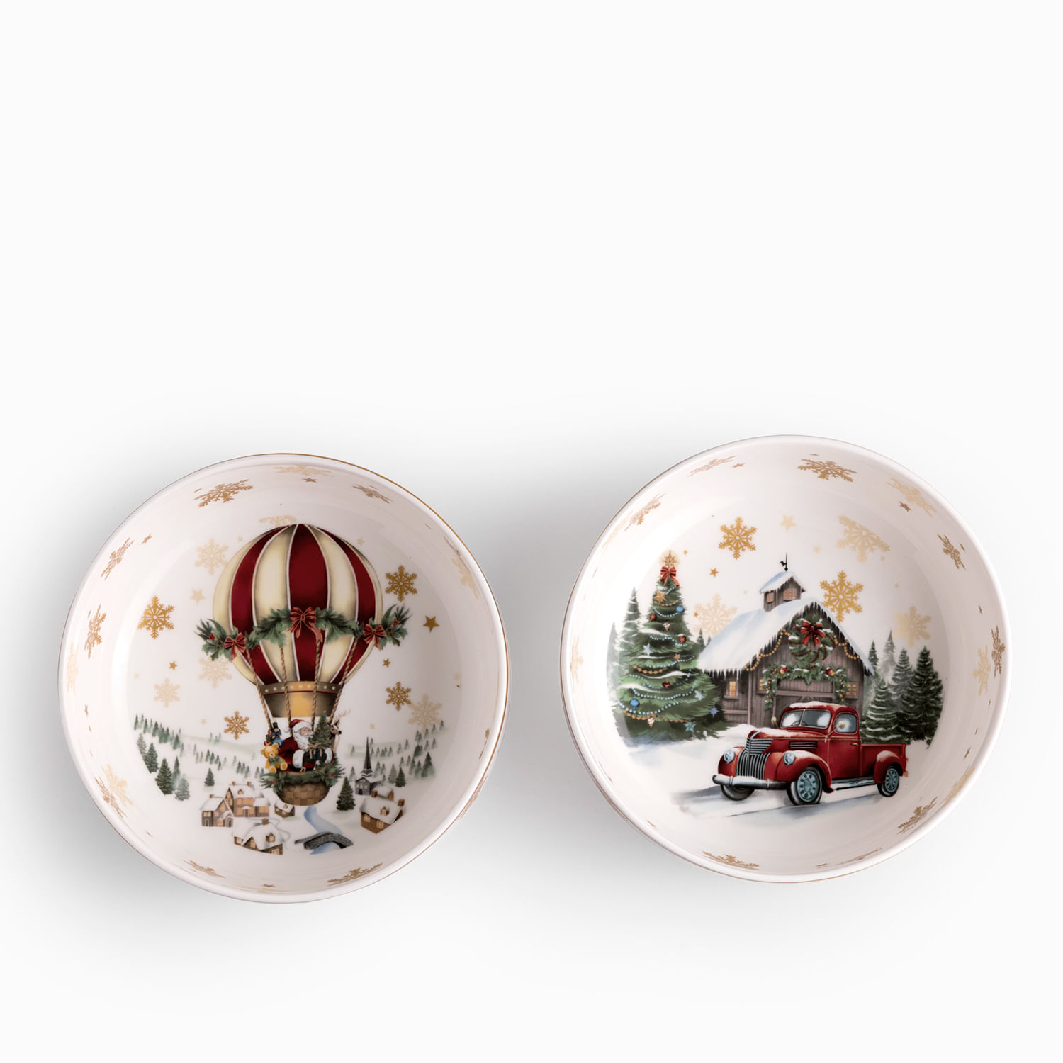 Tazón sopa noche buena Snow journey 850ml set x2 - Imagen 4