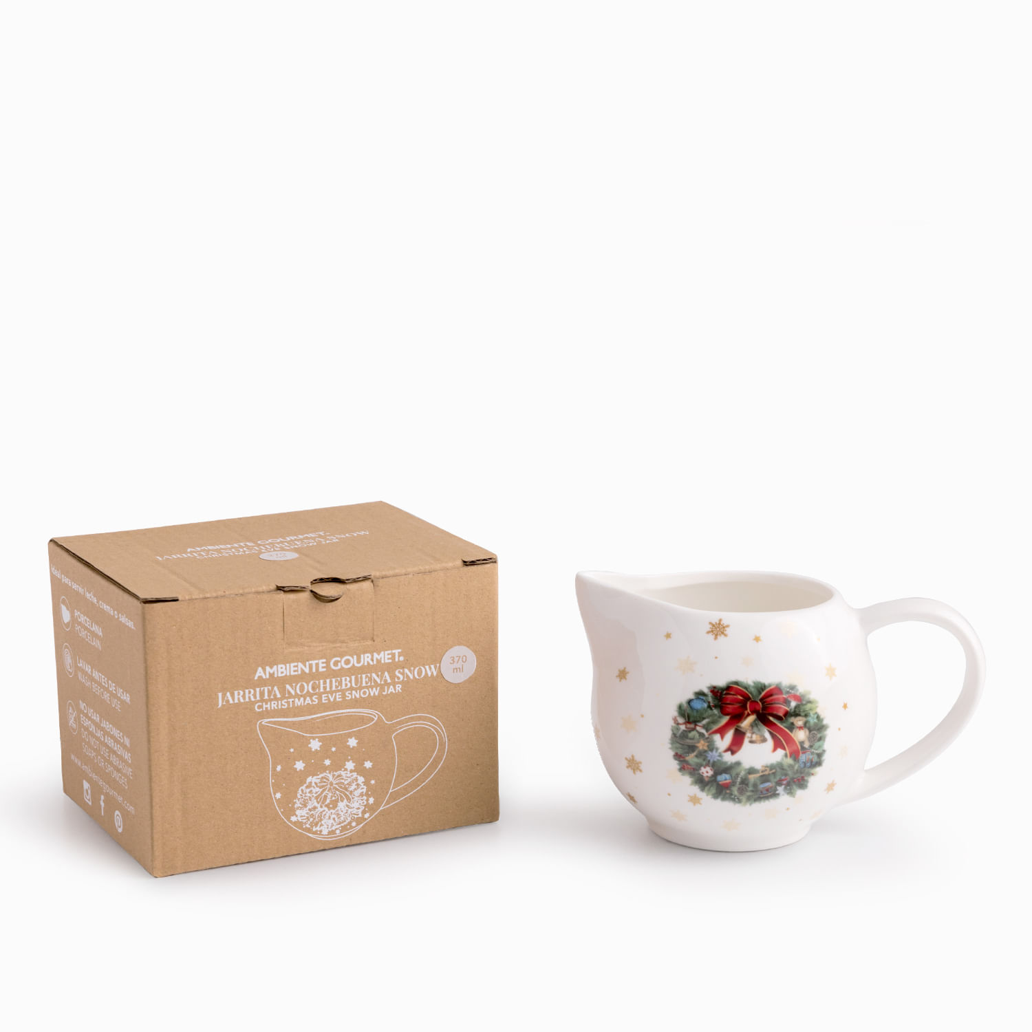 Jarrita noche buena Snow 370ml - Imagen 3