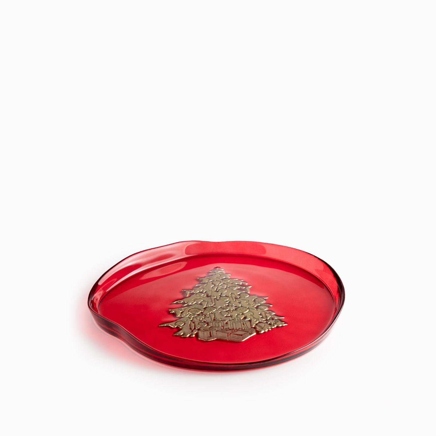 Plato mediano árbol navidad 20.5cm