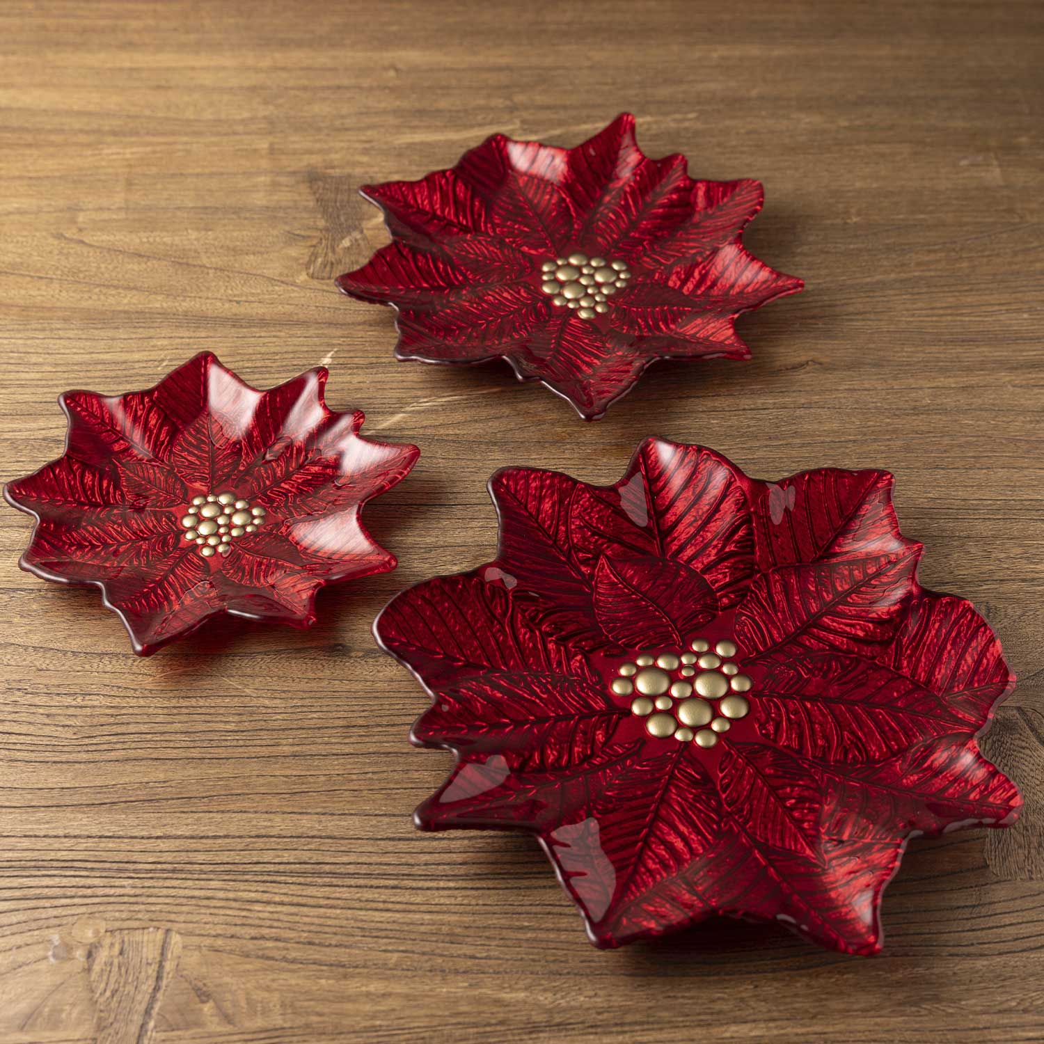 Plato Poinsettia 31.5cm - Imagen 3