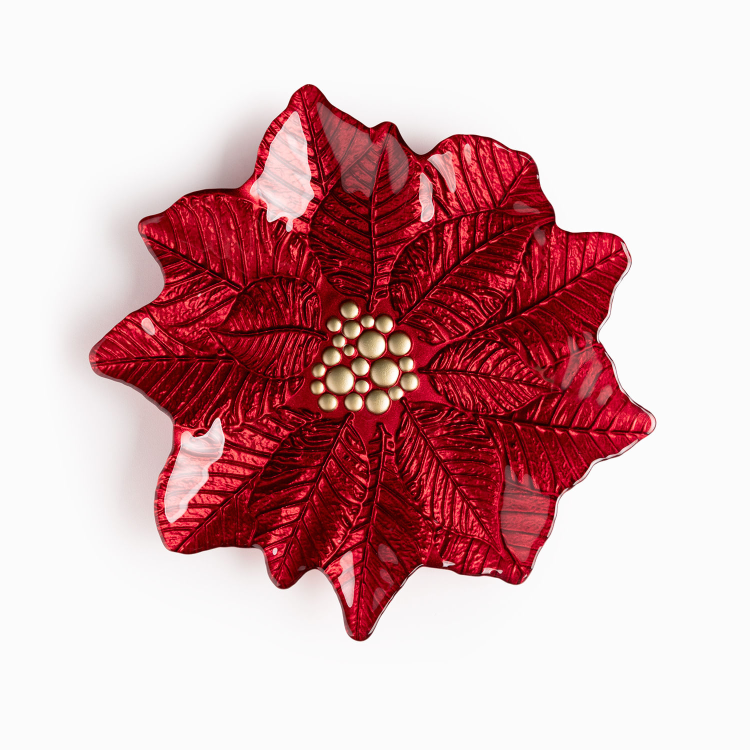 Plato Poinsettia 31.5cm