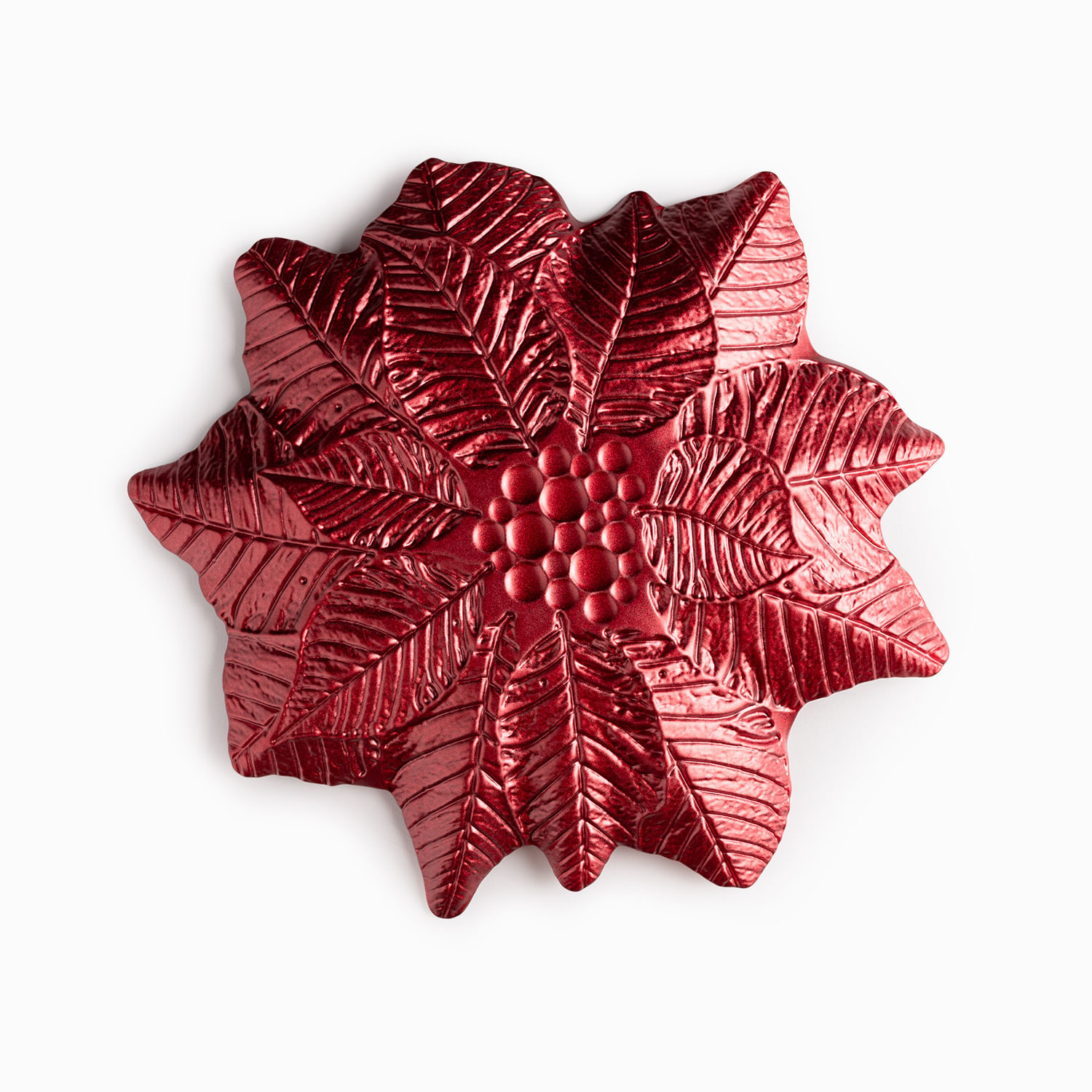 Plato Poinsettia 31.5cm - Imagen 6