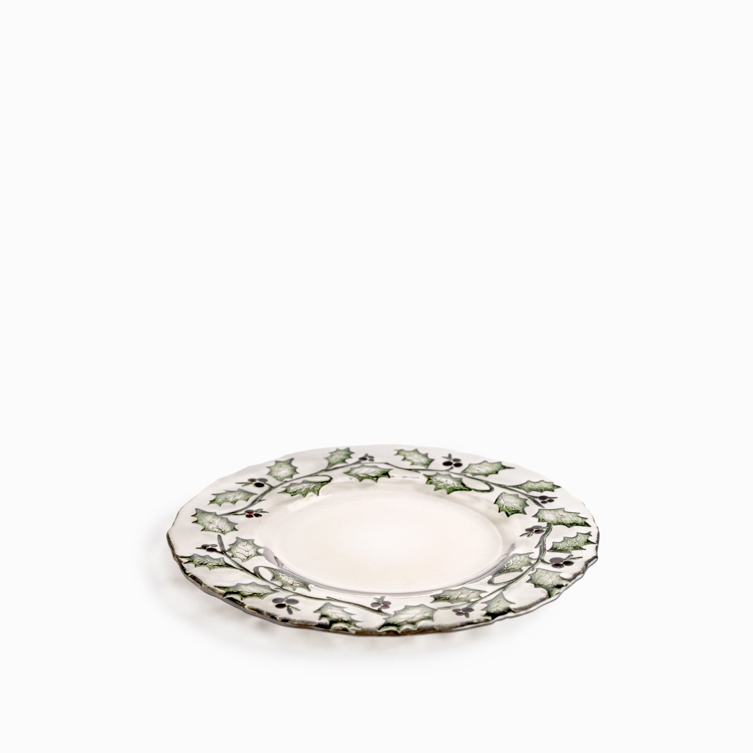 Plato mediano Hojas Navidad 21cm - Imagen 5