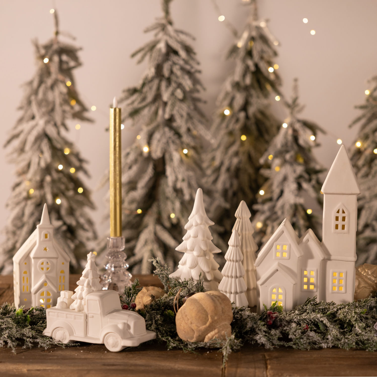 Árbol navidad nórdico 24cm - Imagen 4