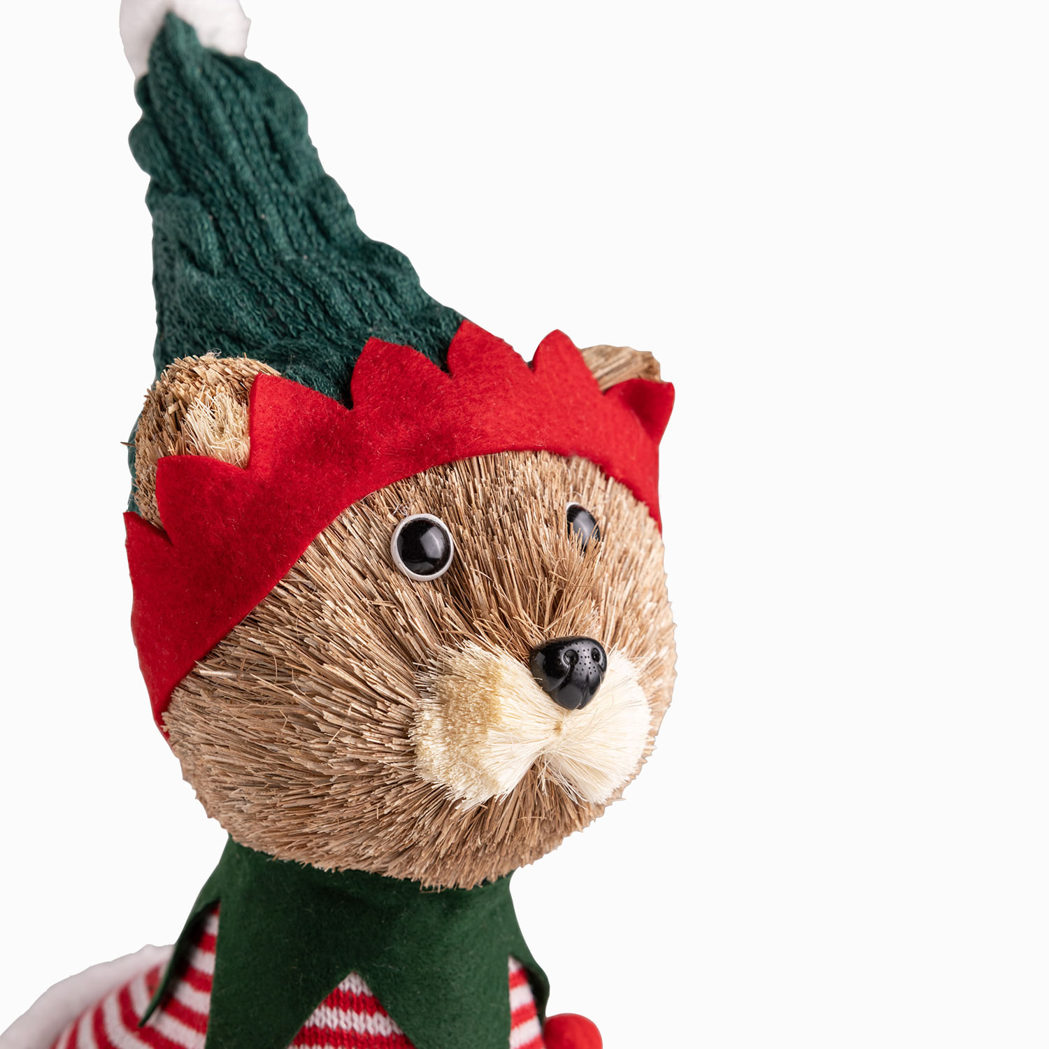 Gato navidad en yute 38cm - Imagen 2