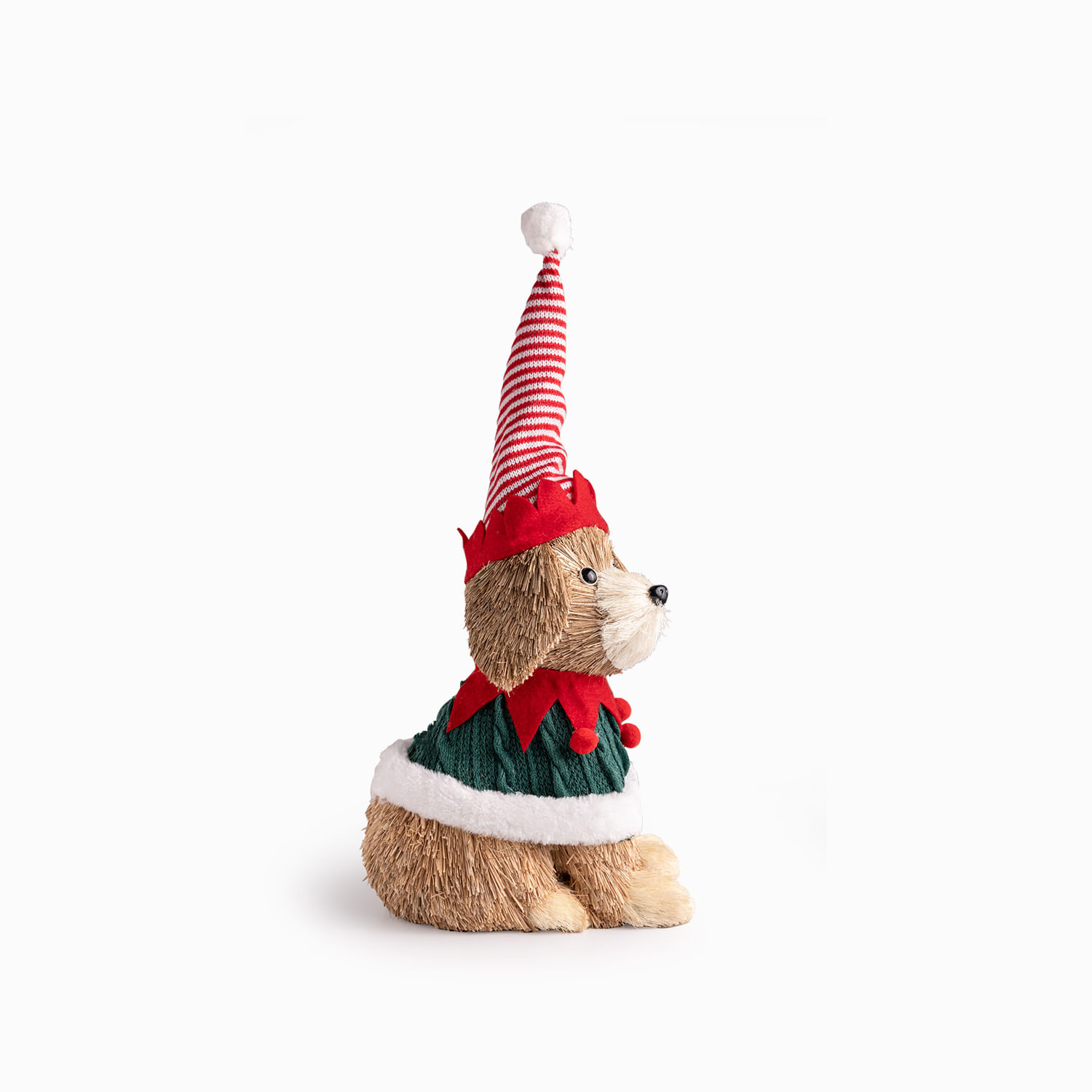 Perro navidad en yute 49cm - Imagen 4