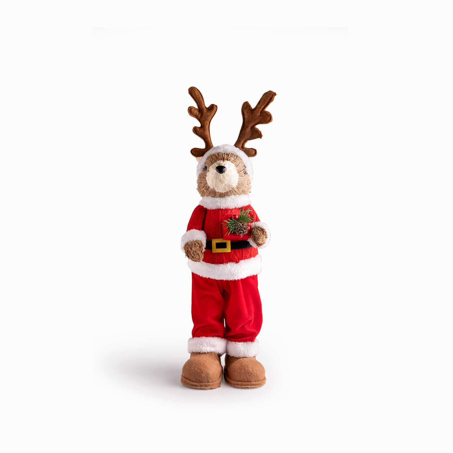 Reno navidad en yute 63cm